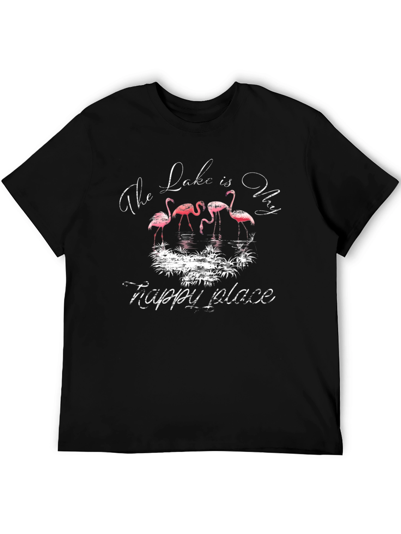 Flamingo Lake Graphic T-Shirt - Happy Place Tee