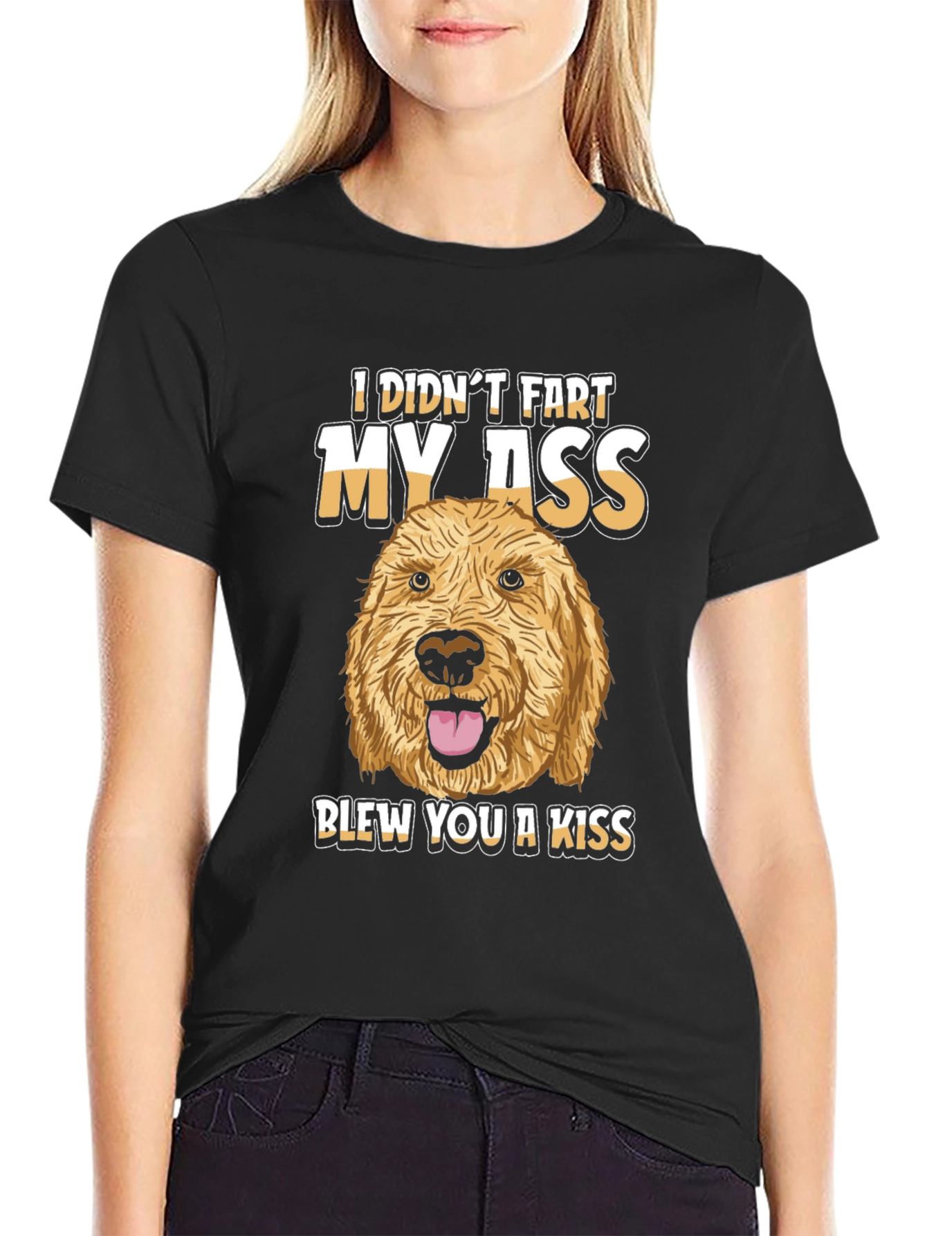 Dog Fart Kiss T-Shirt Funny Graphic Tee