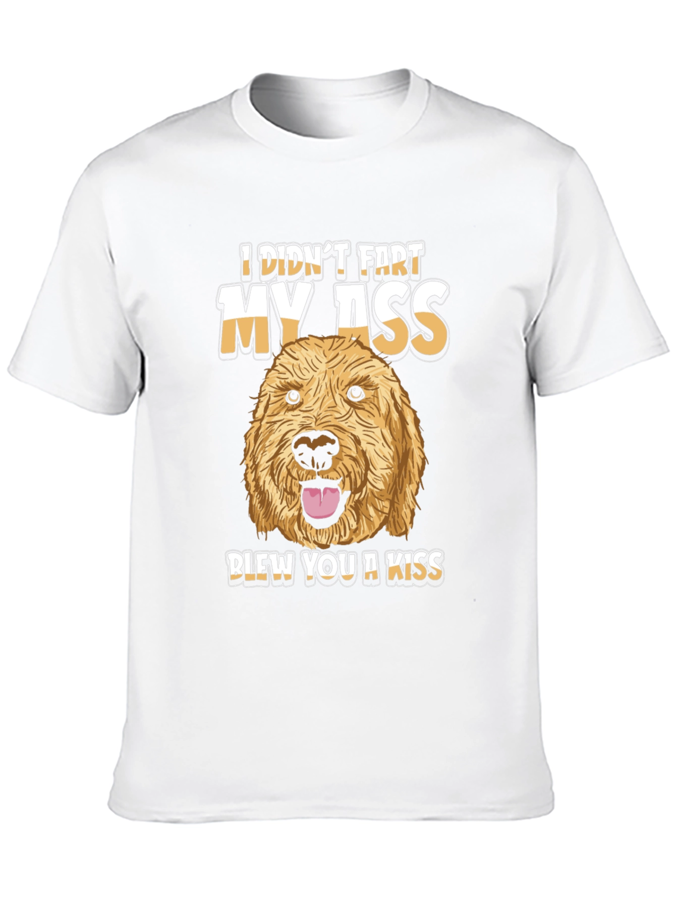 Dog Fart Kiss T-Shirt Funny Graphic Tee