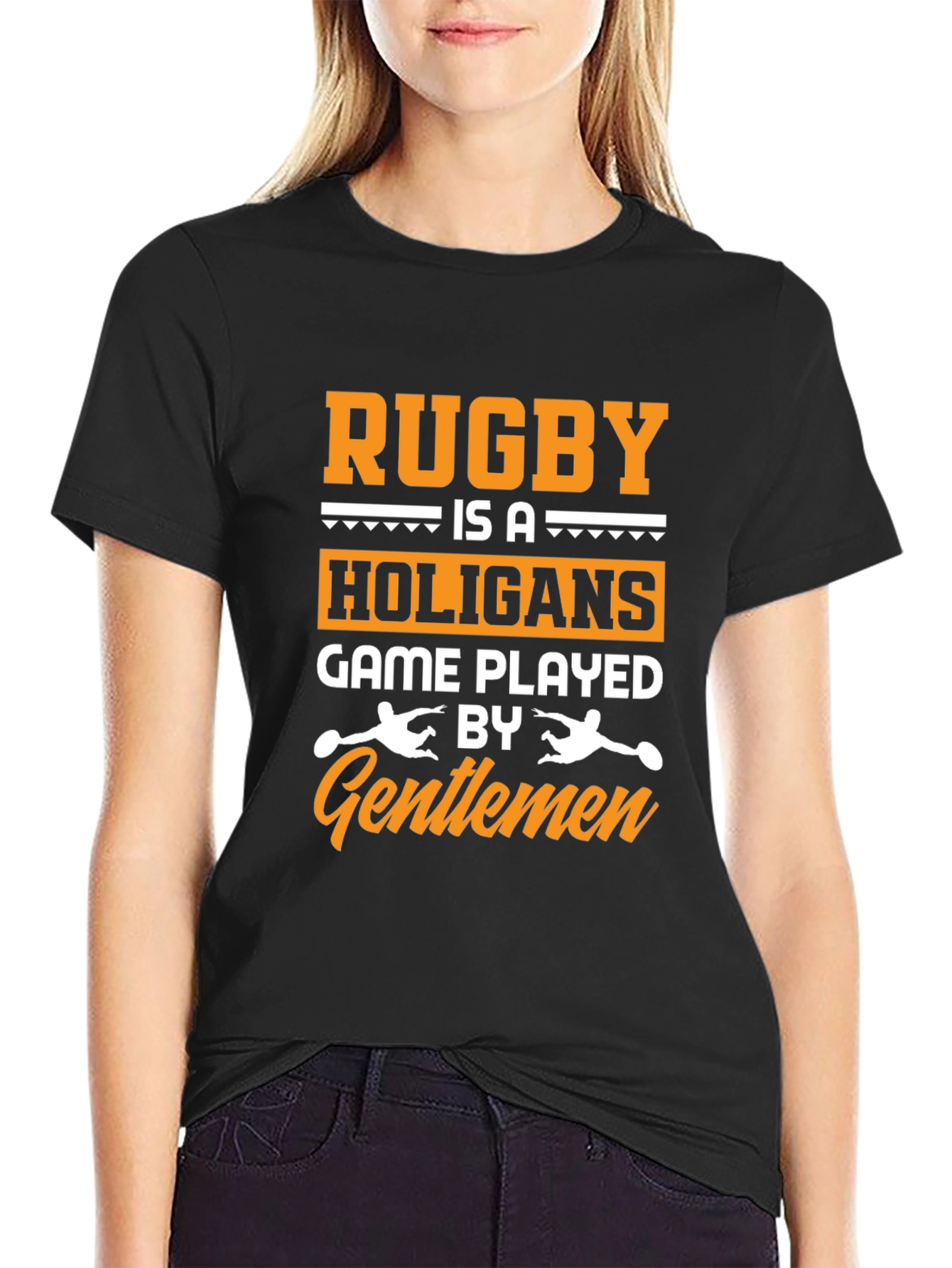 Rugby Holigans Game Graphic T-Shirt