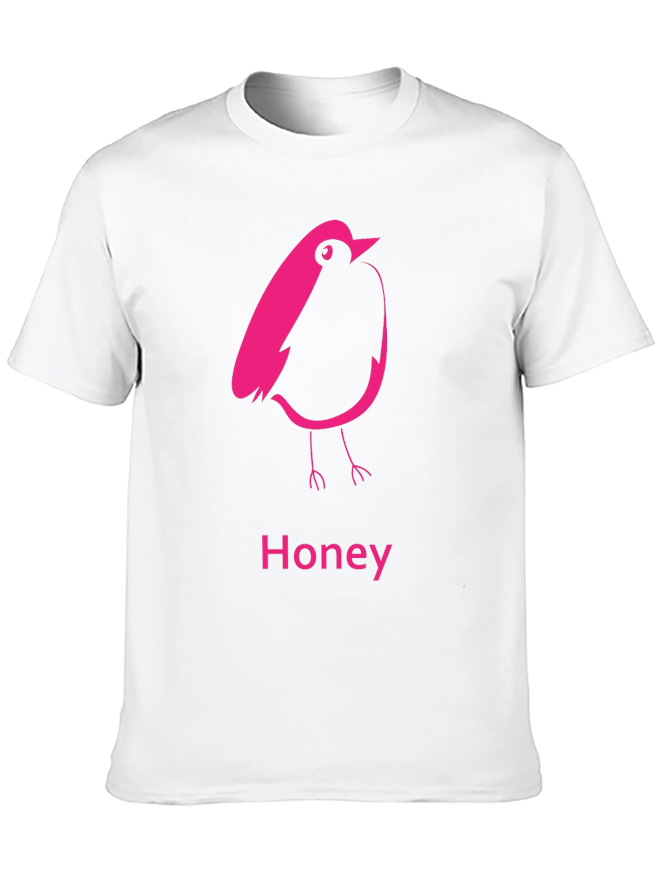 Honey Bird Graphic Tee - Black Cotton Comfort