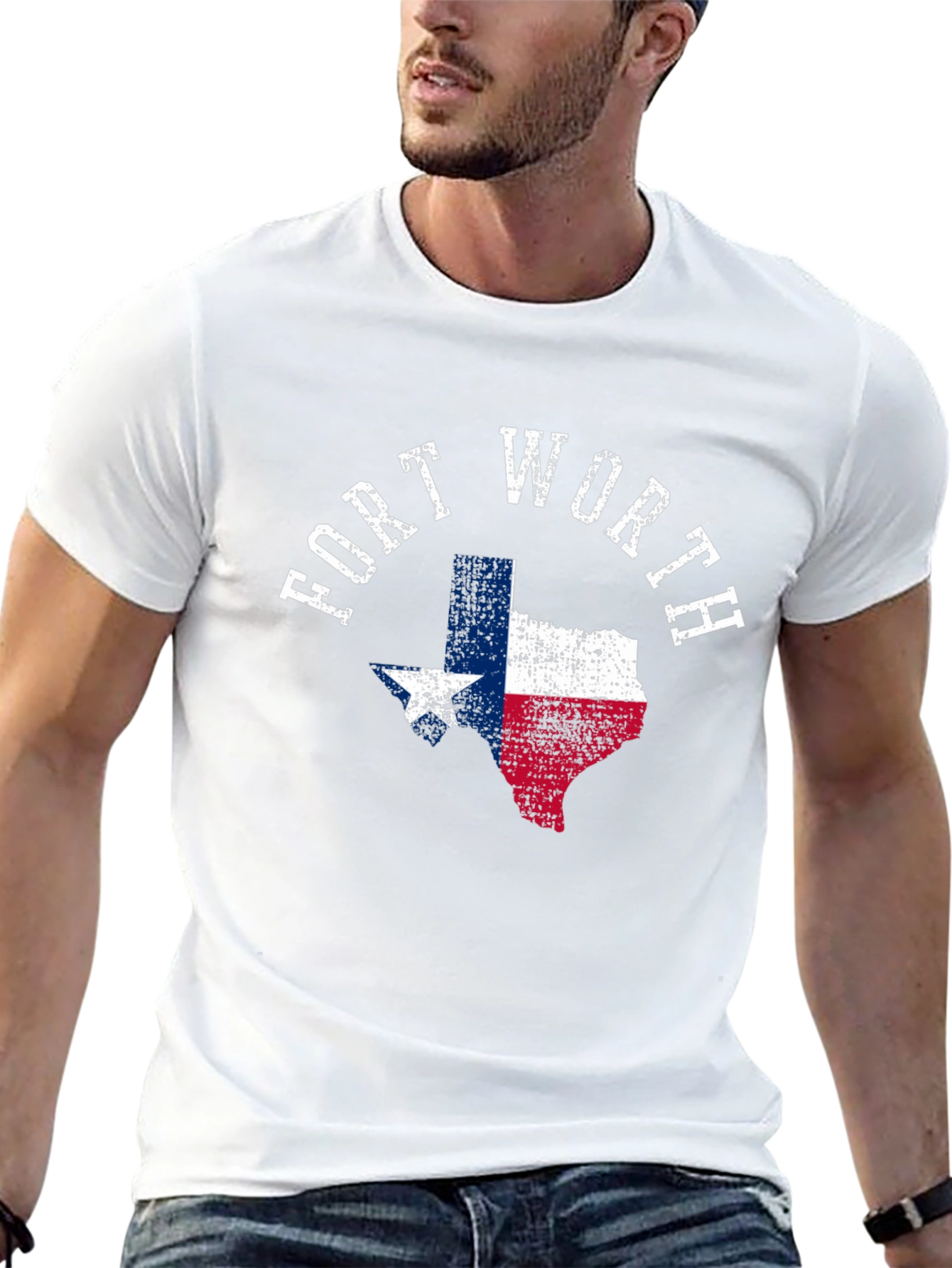 Fort Worth Texas Flag Graphic Tee