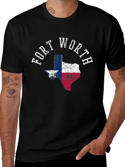 Fort Worth Texas Flag Graphic Tee