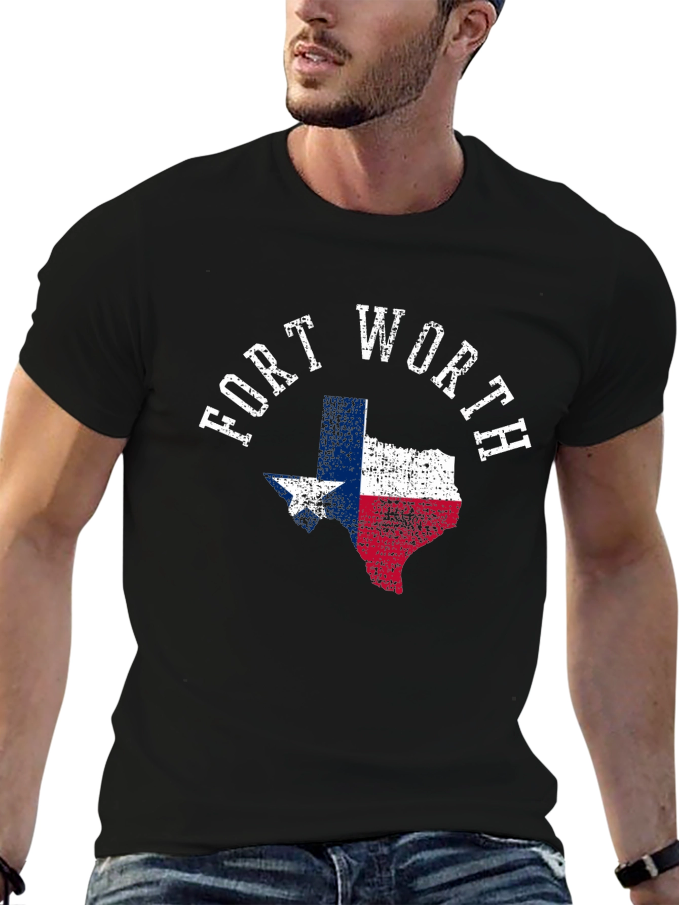 Fort Worth Texas Flag Graphic Tee