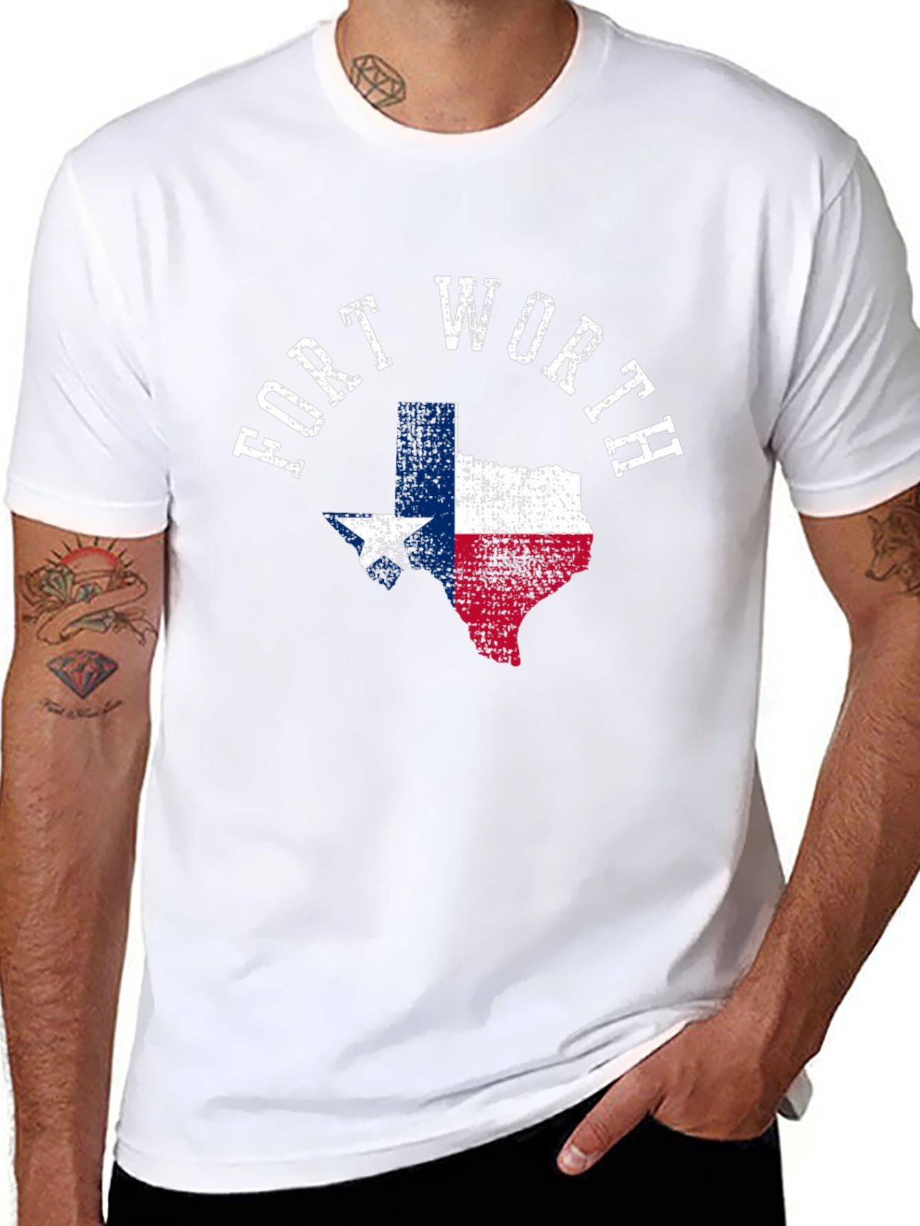 Fort Worth Texas Flag Graphic Tee