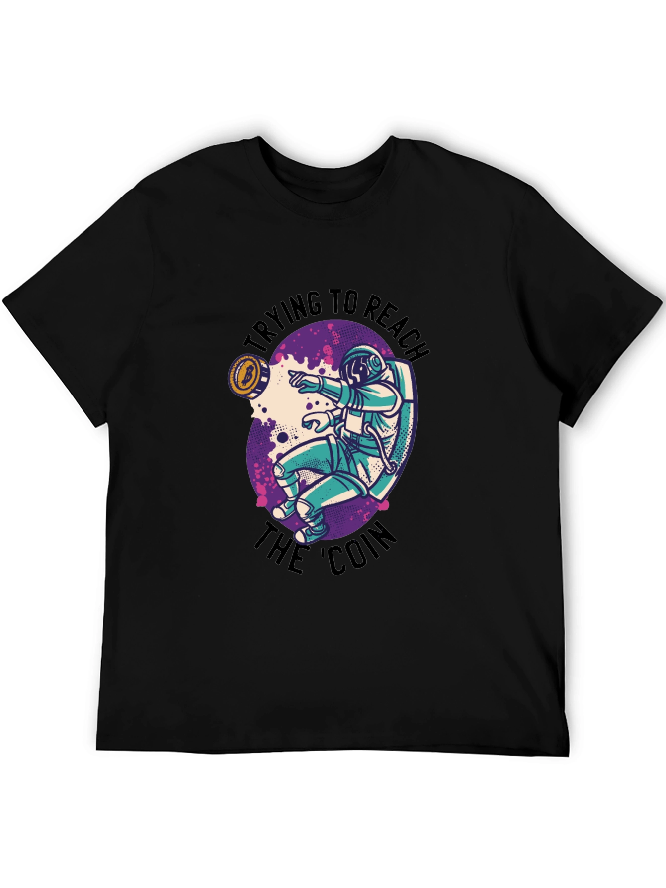 Reach the Coin T-Shirt - Astronaut Crypto Tee