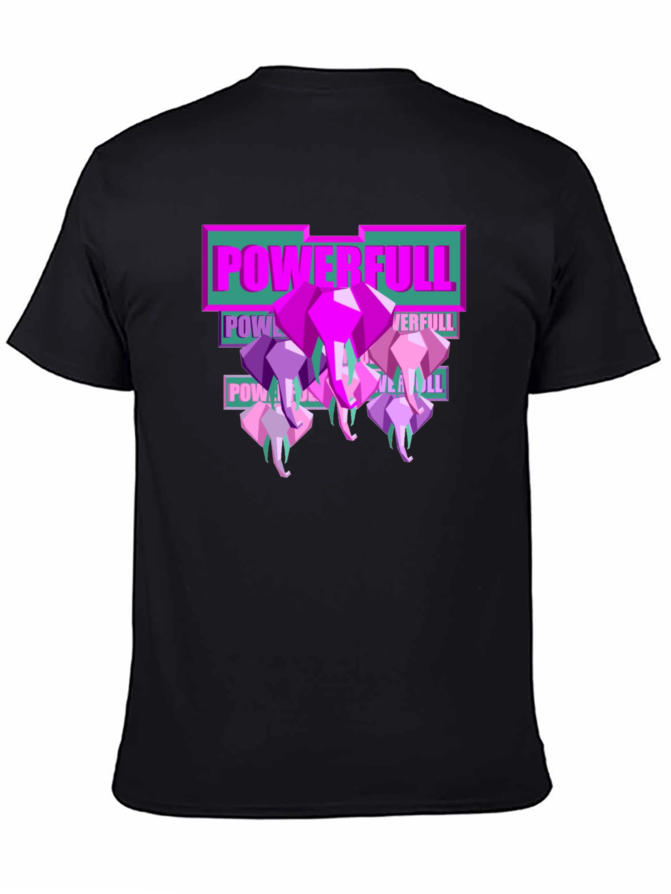 Powerful Elephant Graphic Tee - Stylish Mens T-Shirt