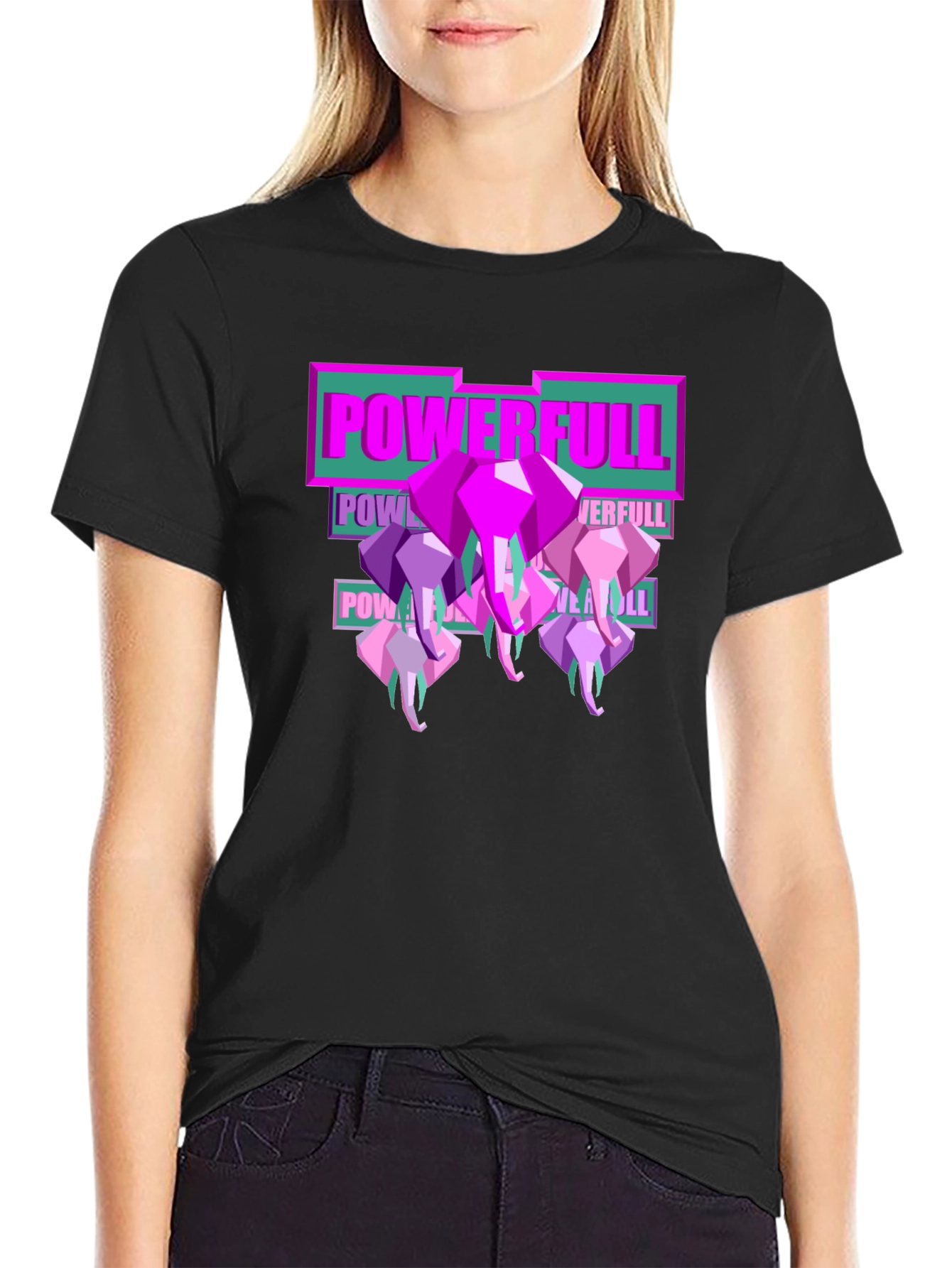 Powerful Elephant Graphic Tee - Stylish Mens T-Shirt