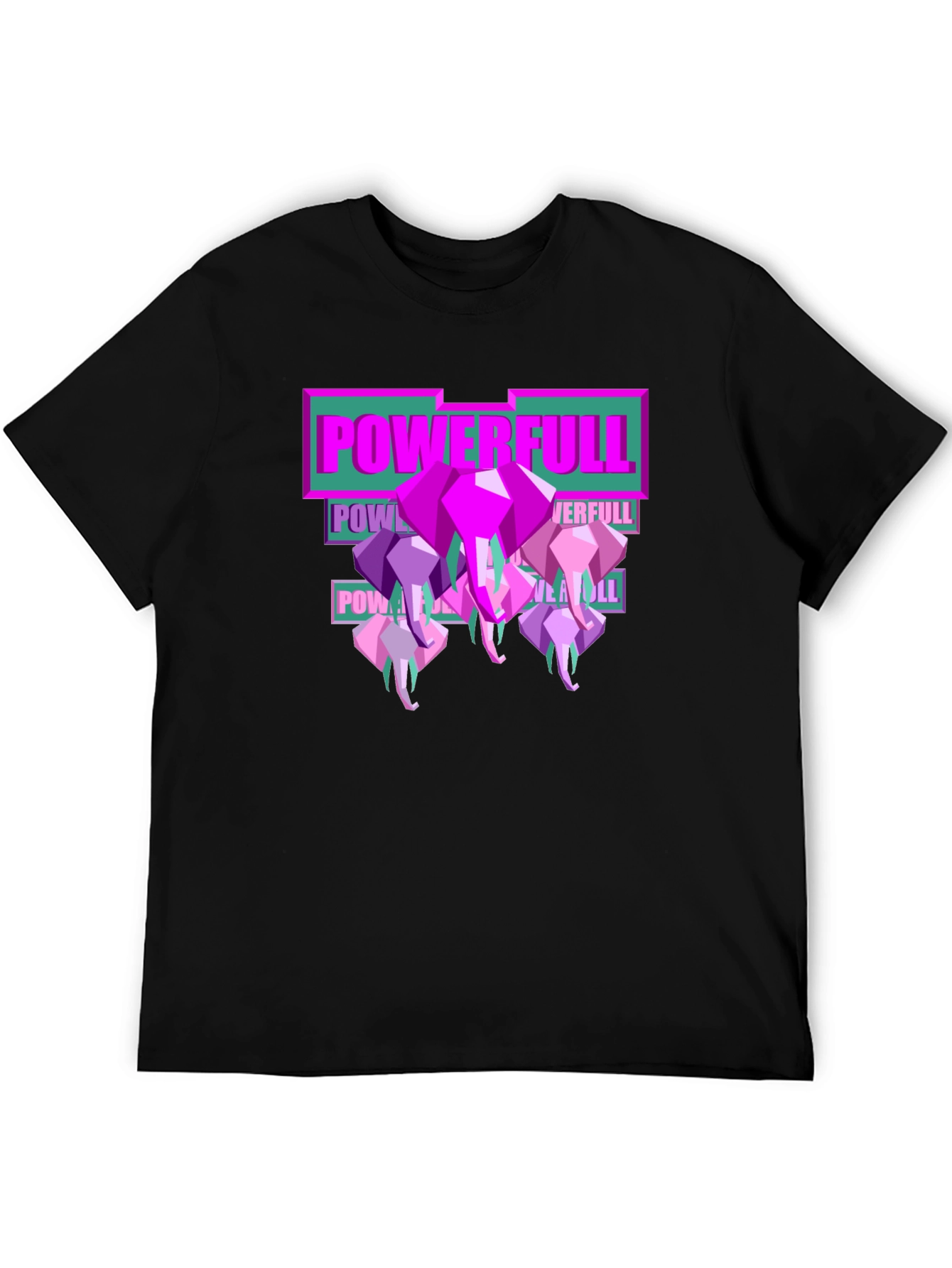 Powerful Elephant Graphic Tee - Stylish Mens T-Shirt