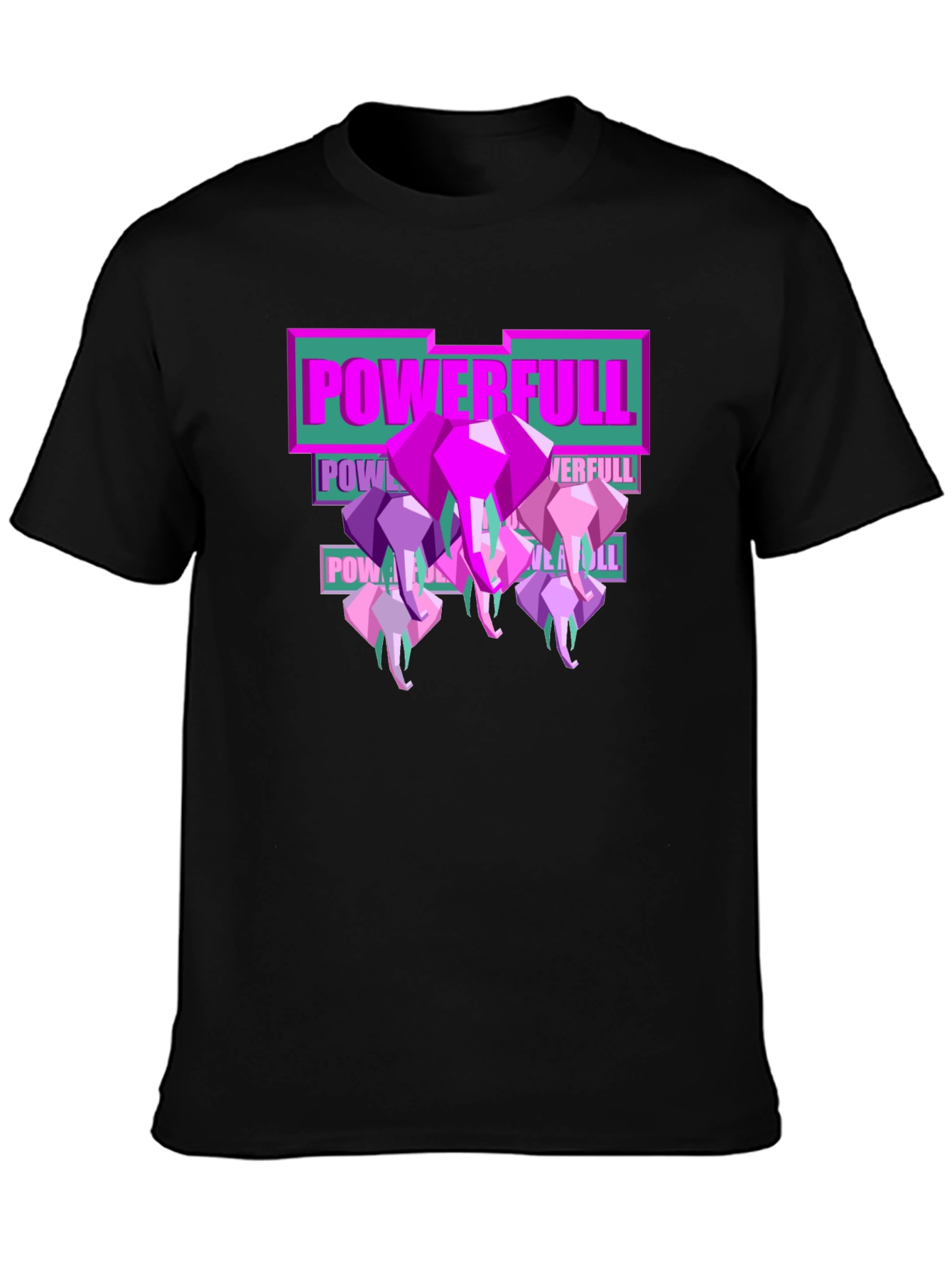 Powerful Elephant Graphic Tee - Stylish Mens T-Shirt