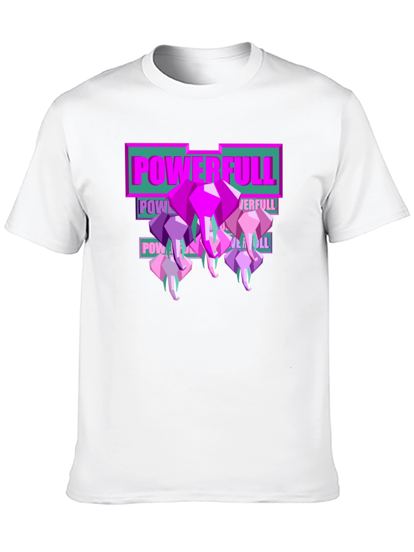 Powerful Elephant Graphic Tee - Stylish Mens T-Shirt