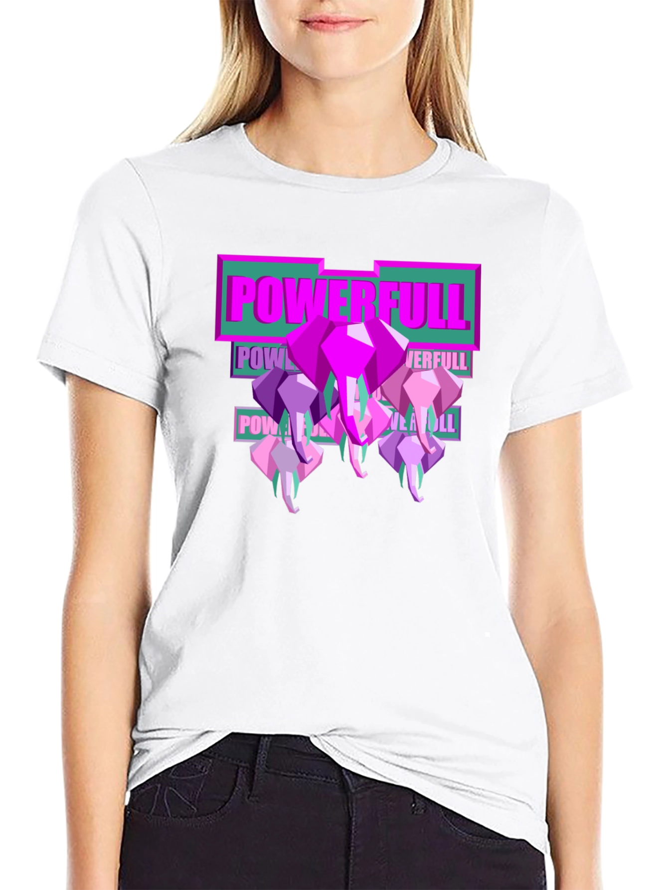 Powerful Elephant Graphic Tee - Stylish Mens T-Shirt