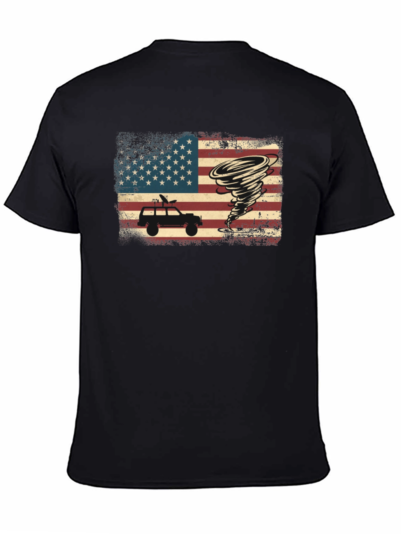 Tornado Chaser T-Shirt - American Flag Design