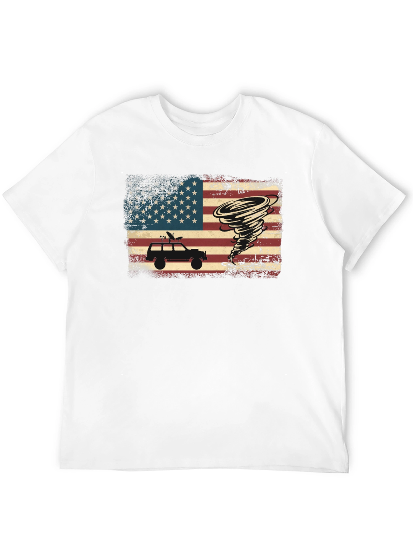 Tornado Chaser T-Shirt - American Flag Design