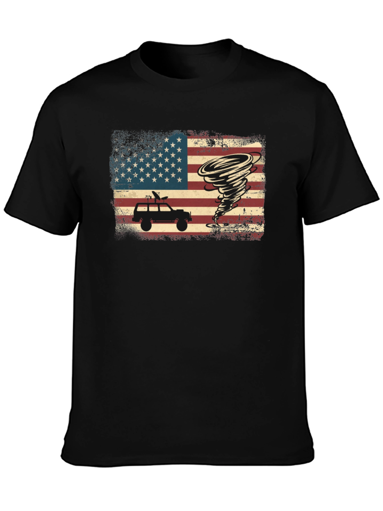 Tornado Chaser T-Shirt - American Flag Design