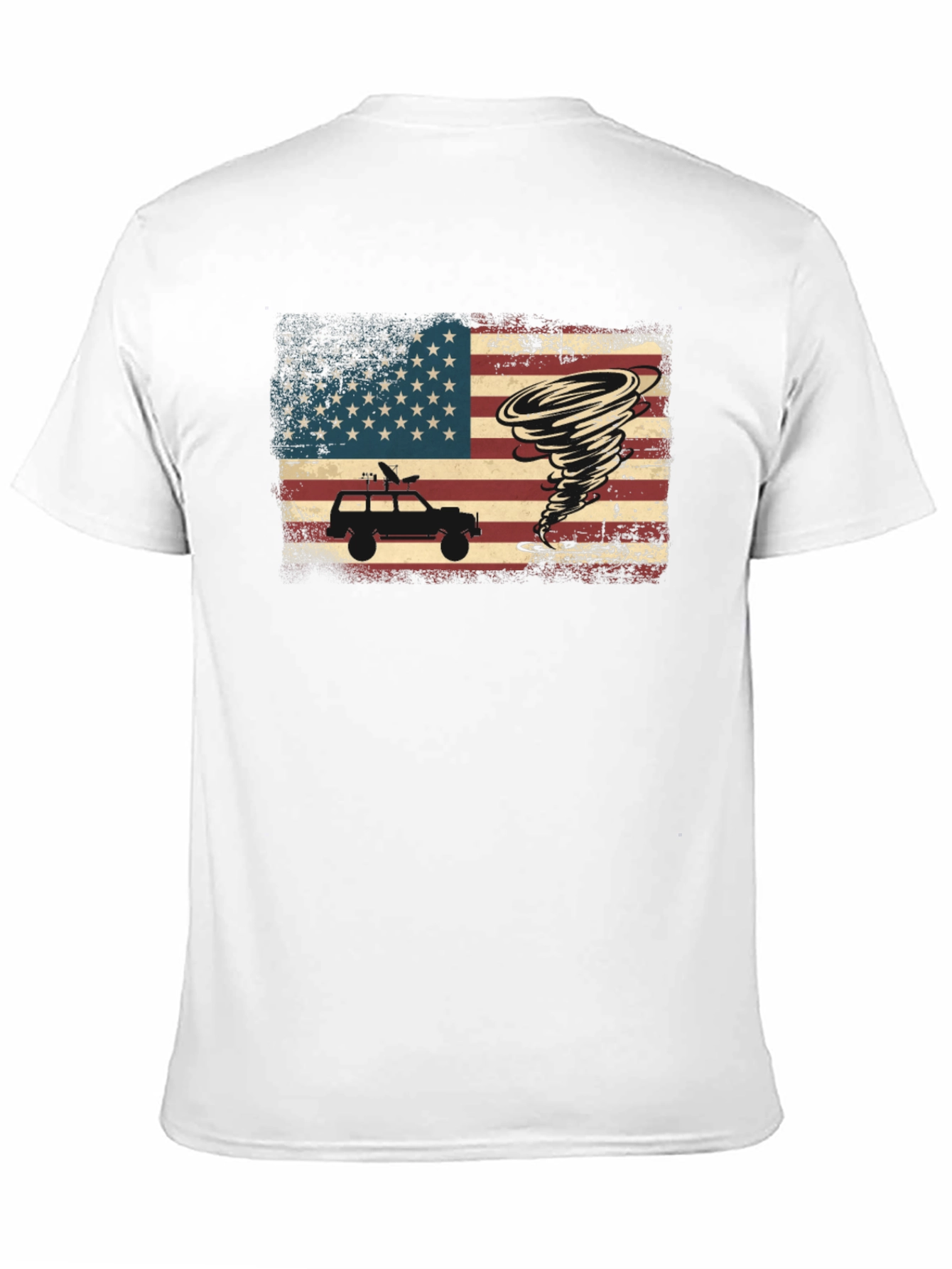 Tornado Chaser T-Shirt - American Flag Design