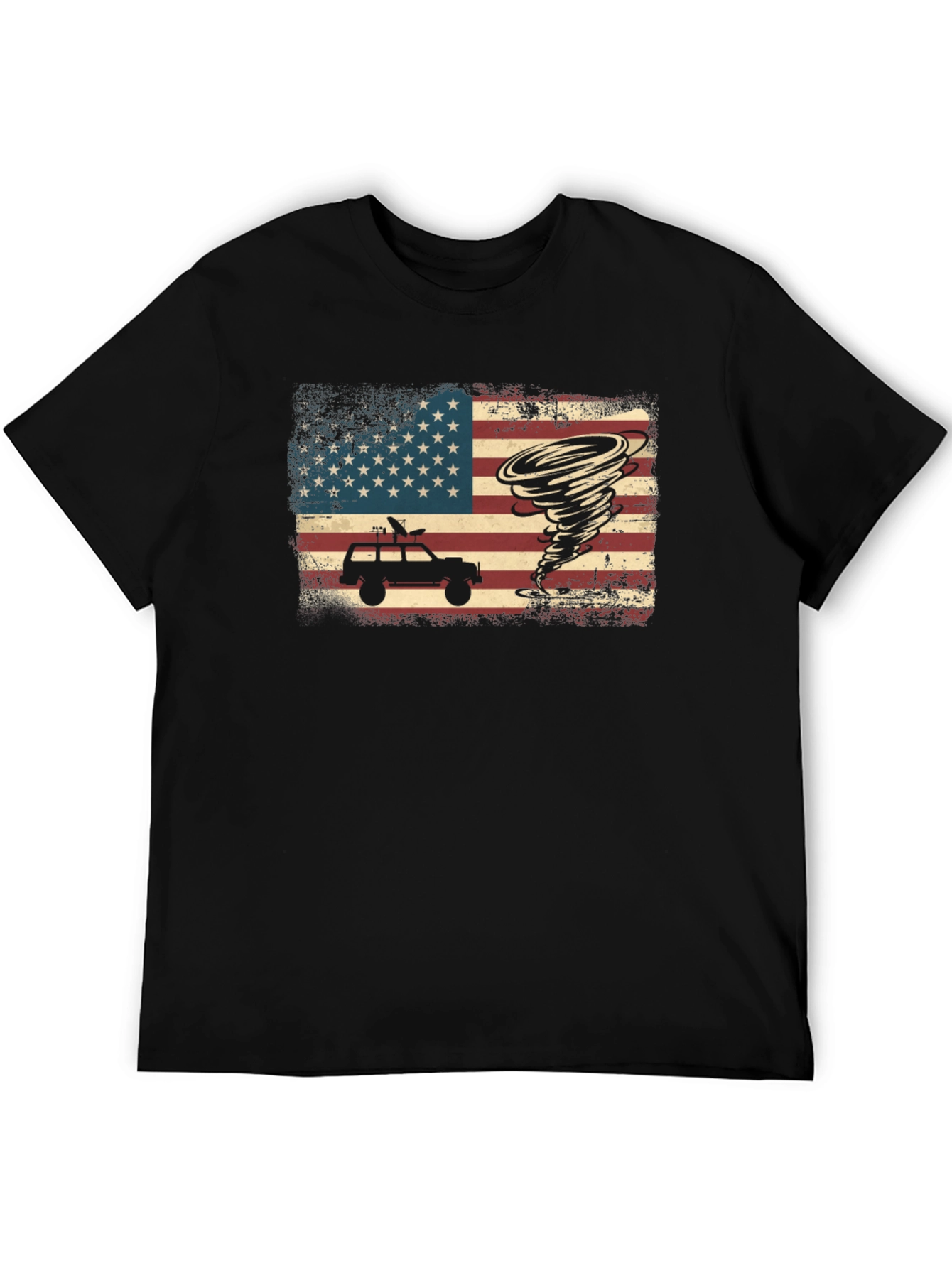 Tornado Chaser T-Shirt - American Flag Design