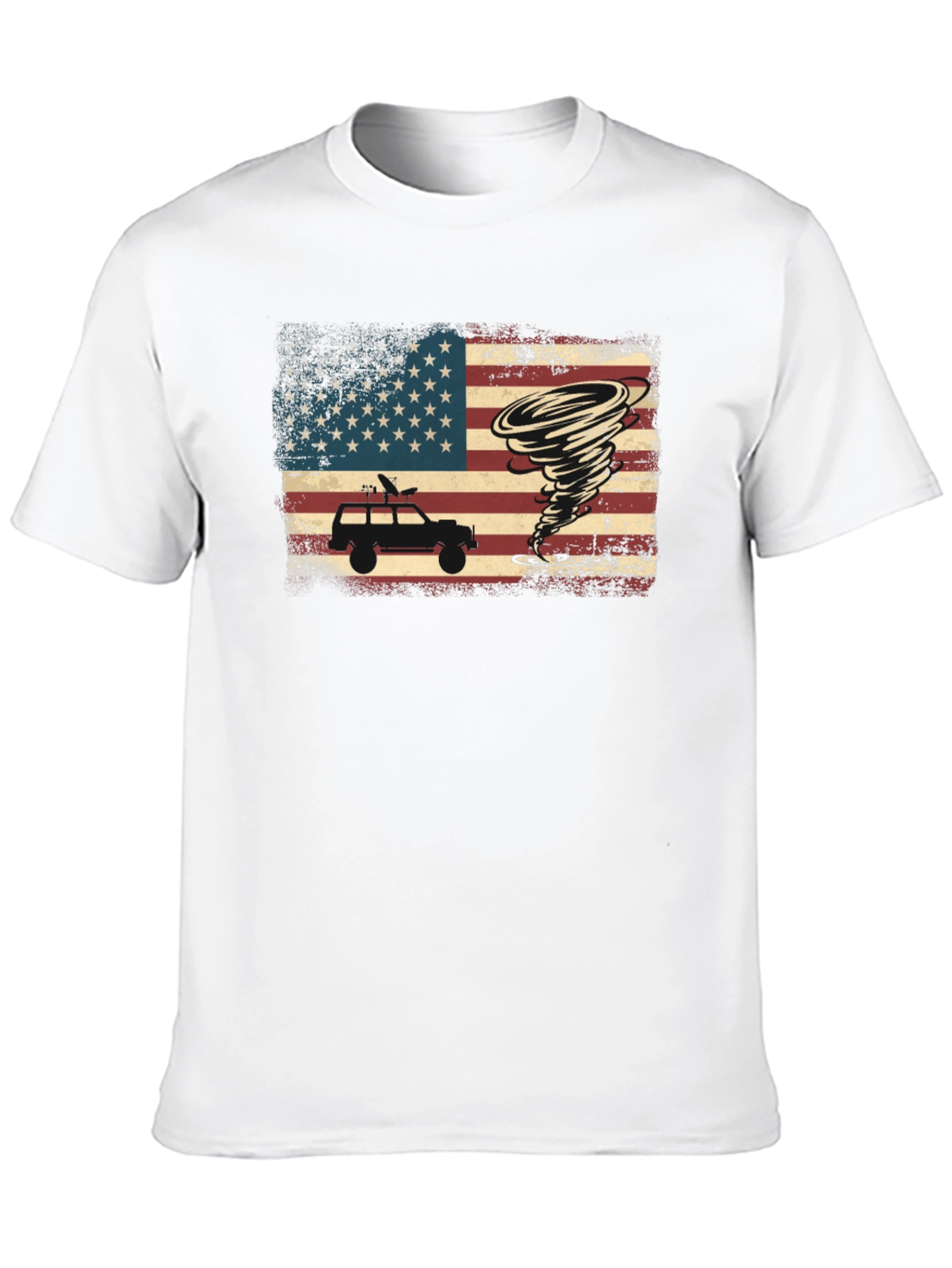 Tornado Chaser T-Shirt - American Flag Design