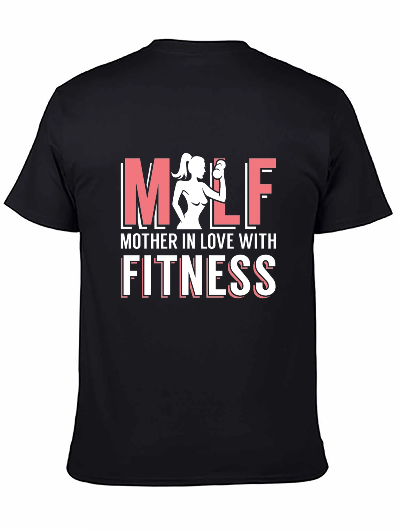 MILF Mother Fitness Black Graphic Tee