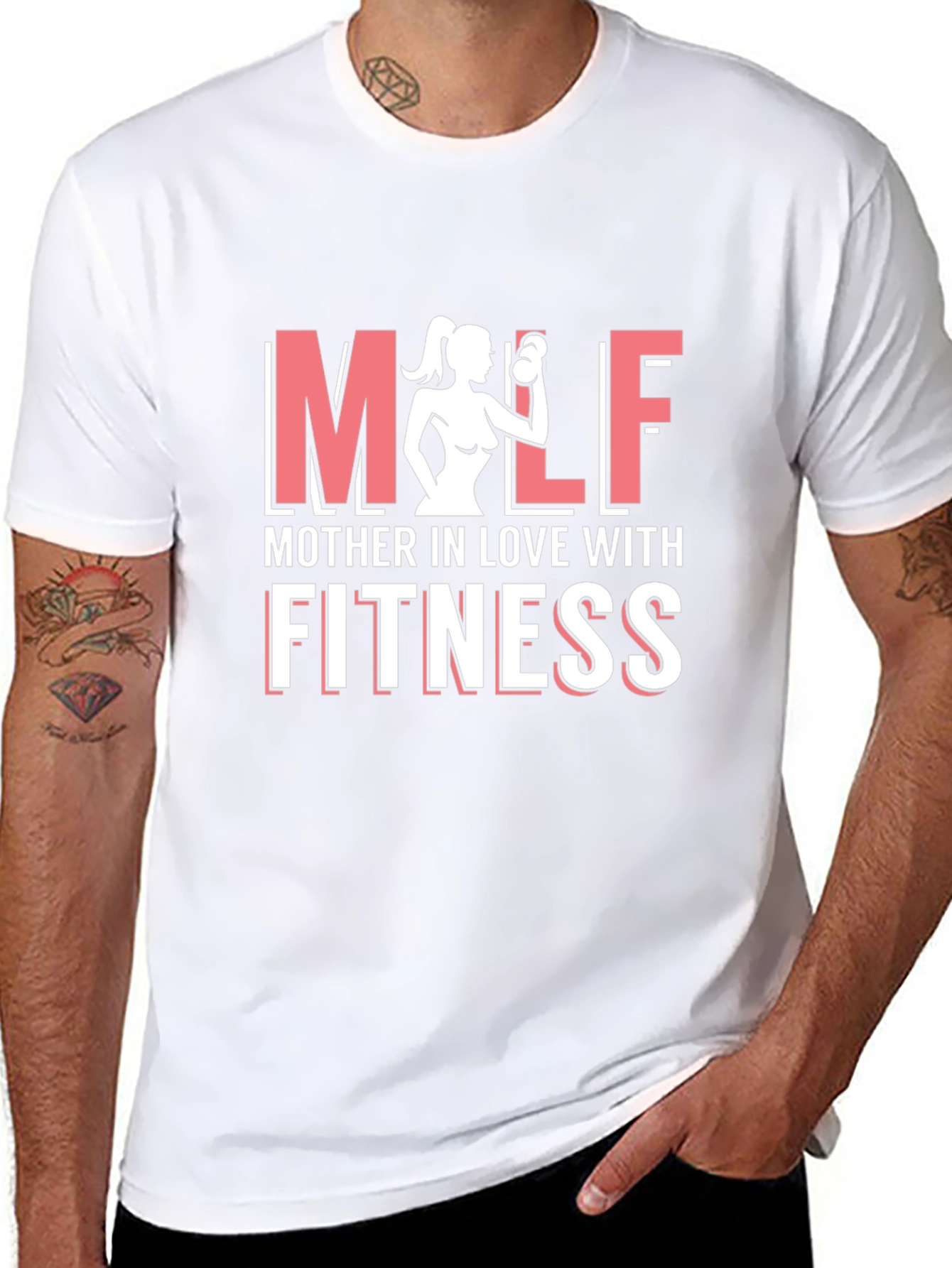 MILF Mother Fitness Black Graphic Tee