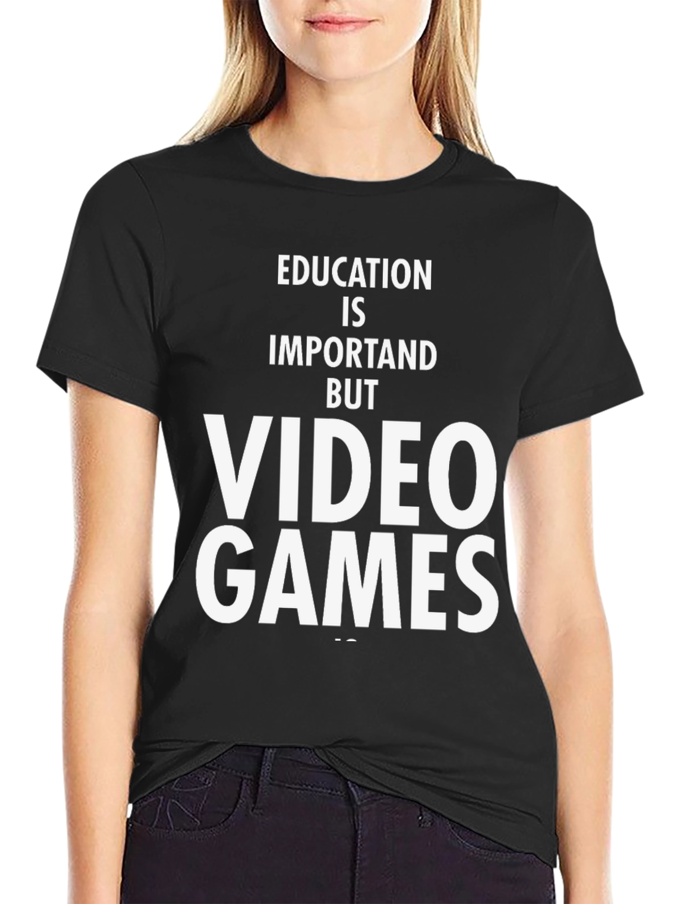 Education is Important But Video Games T-Shirt
