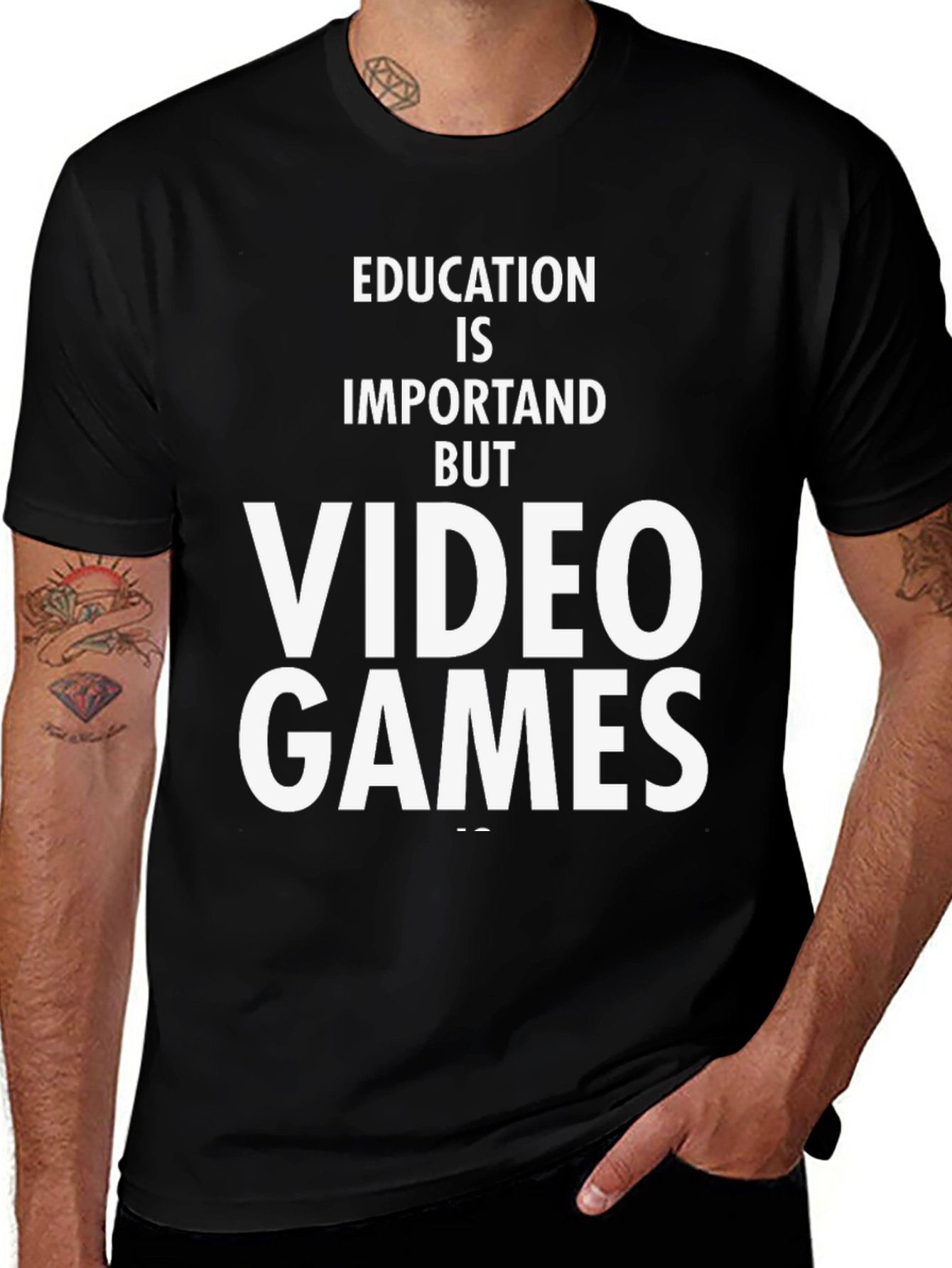 Education is Important But Video Games T-Shirt