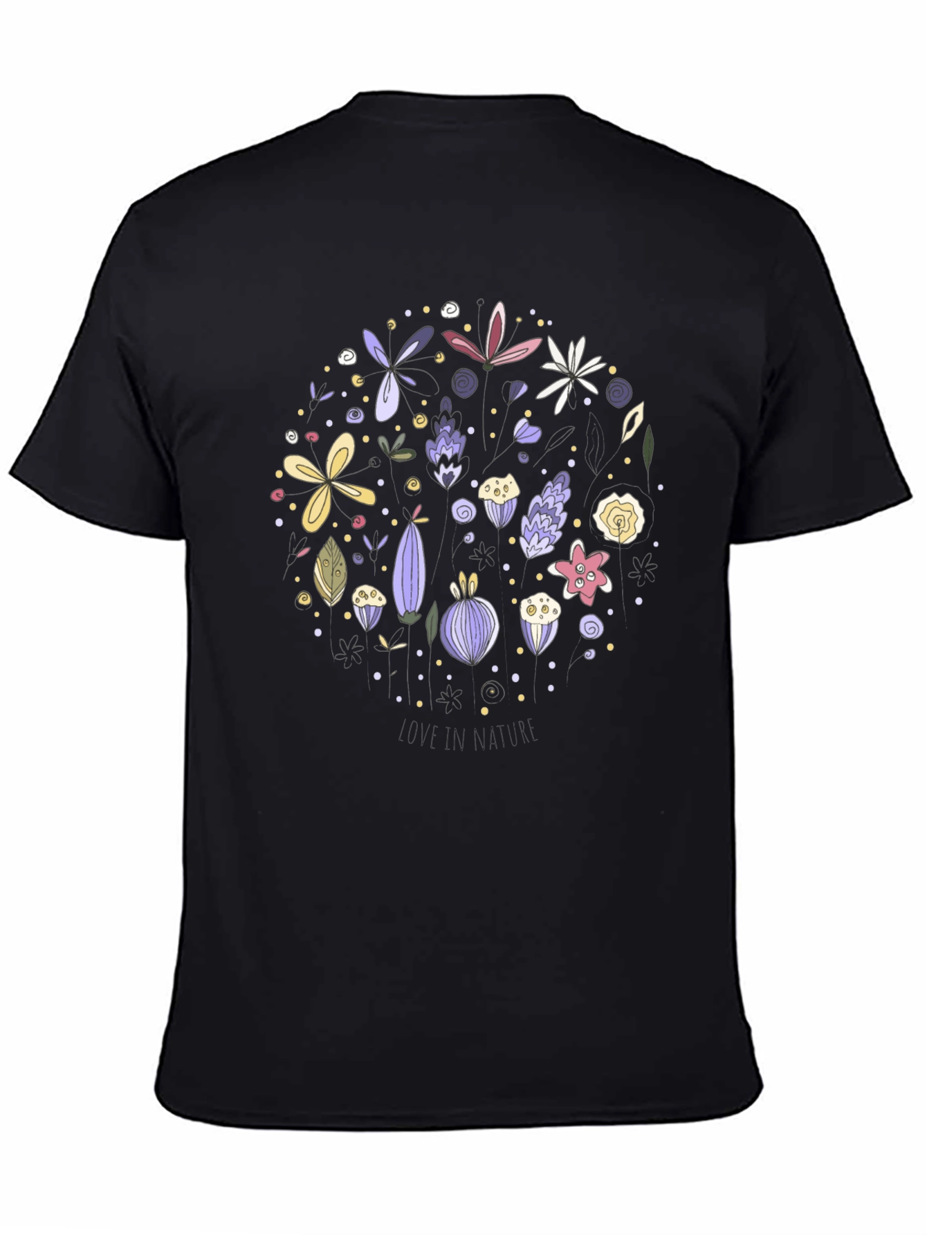 Nature Lover Black Cotton Tee