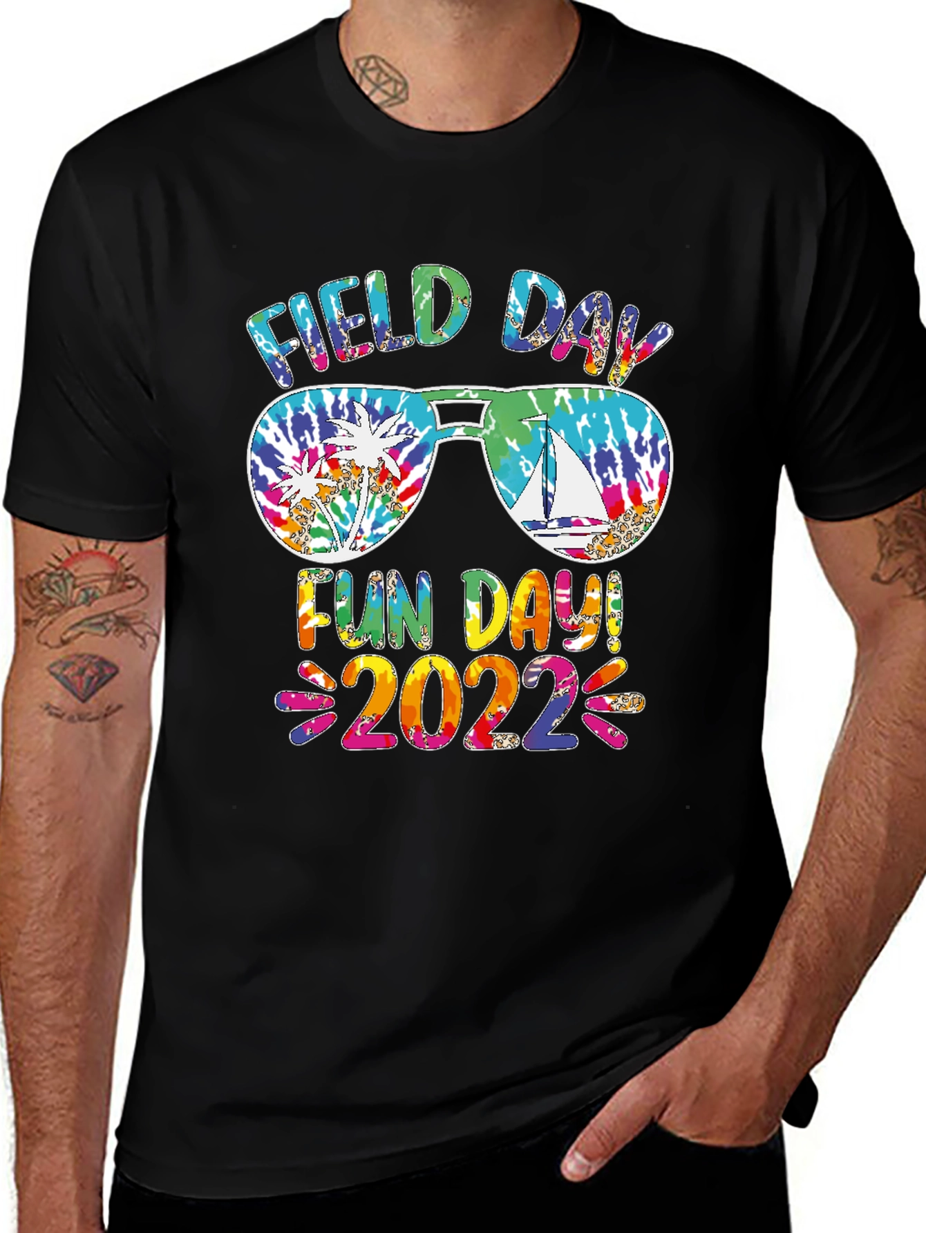 Field Day Fun Day 2022 Tie Dye T-Shirt