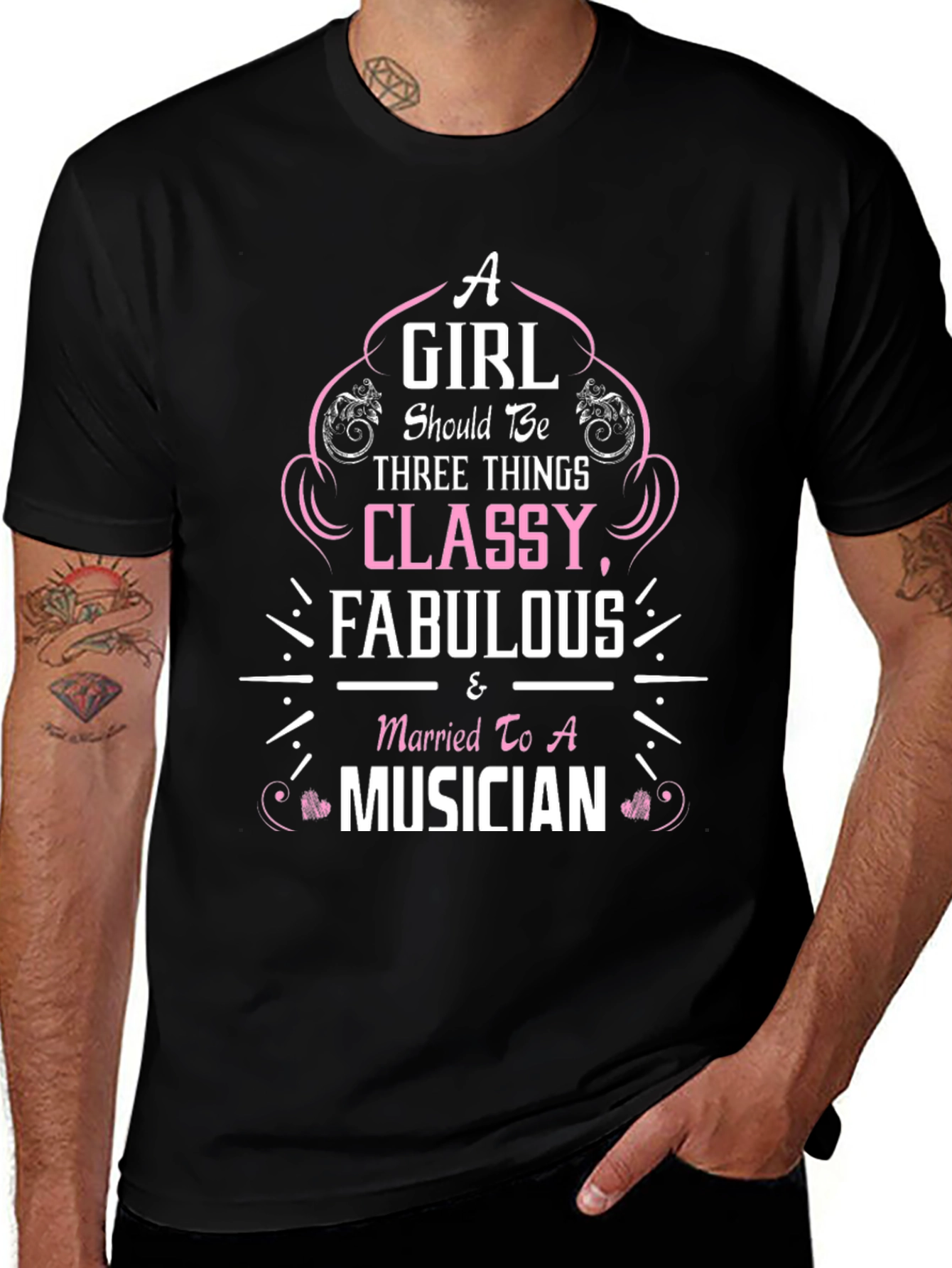 Classy Musician Wife Graphic Tee