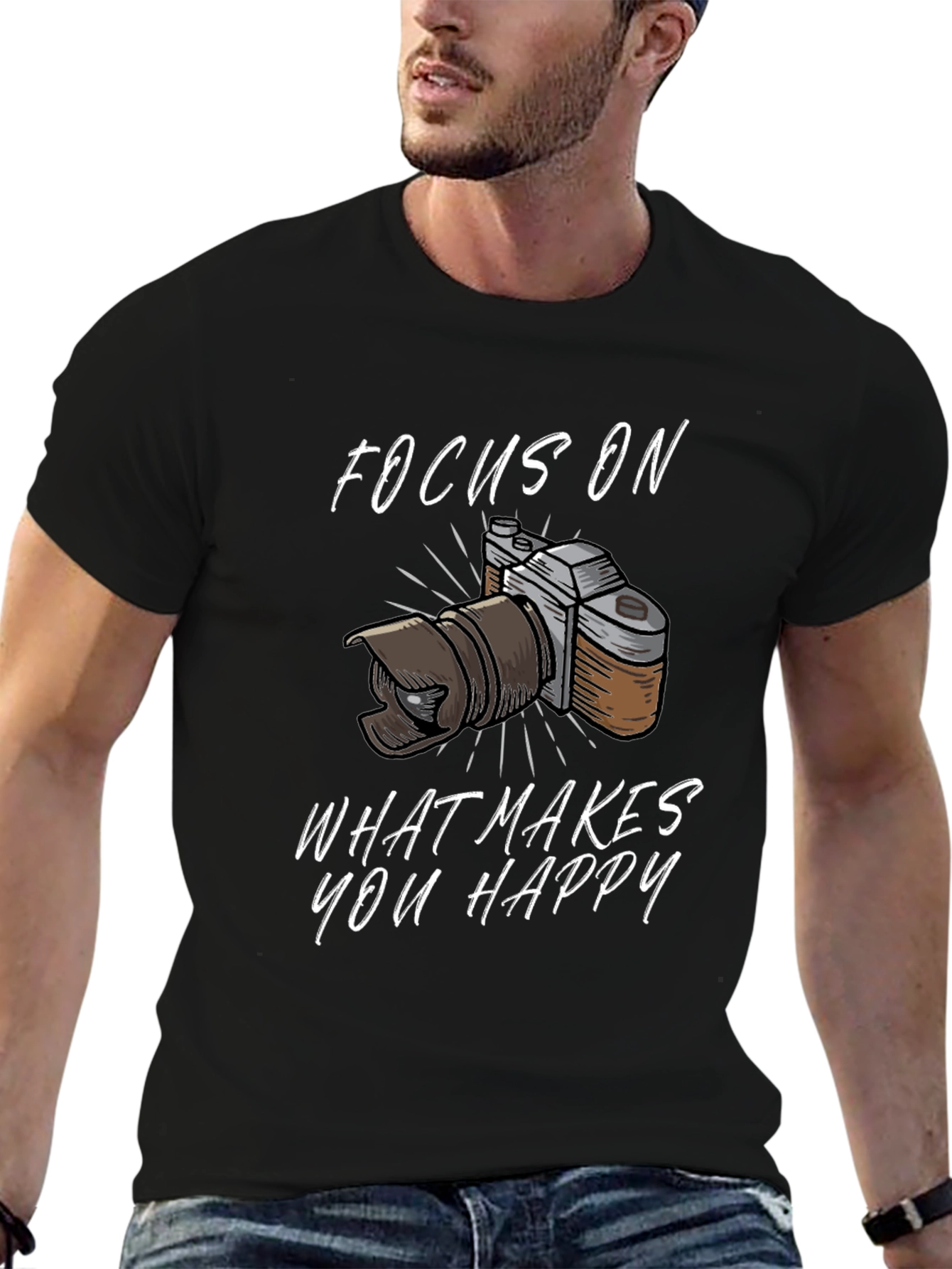 Focus On What Makes You Happy Graphic Tee