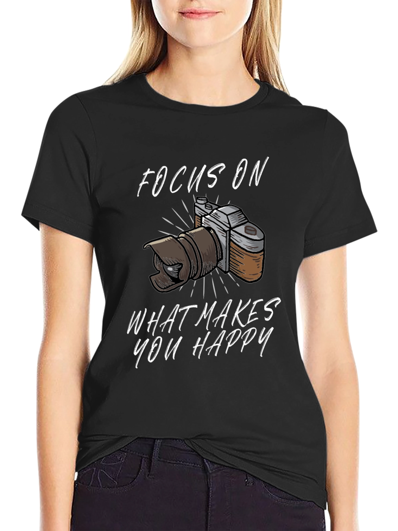 Focus On What Makes You Happy Graphic Tee