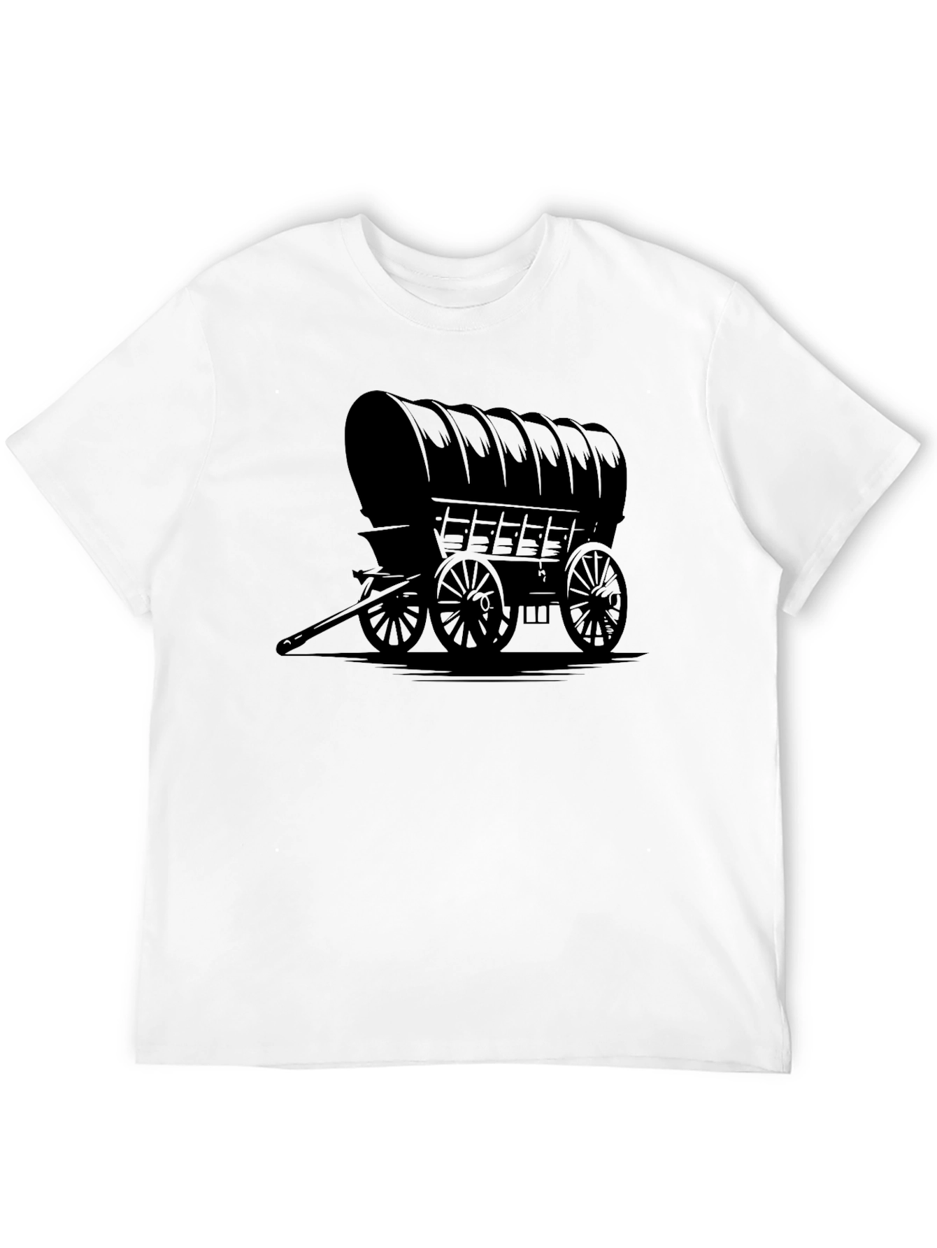 Covered Wagon Graphic Tee - Old West Style