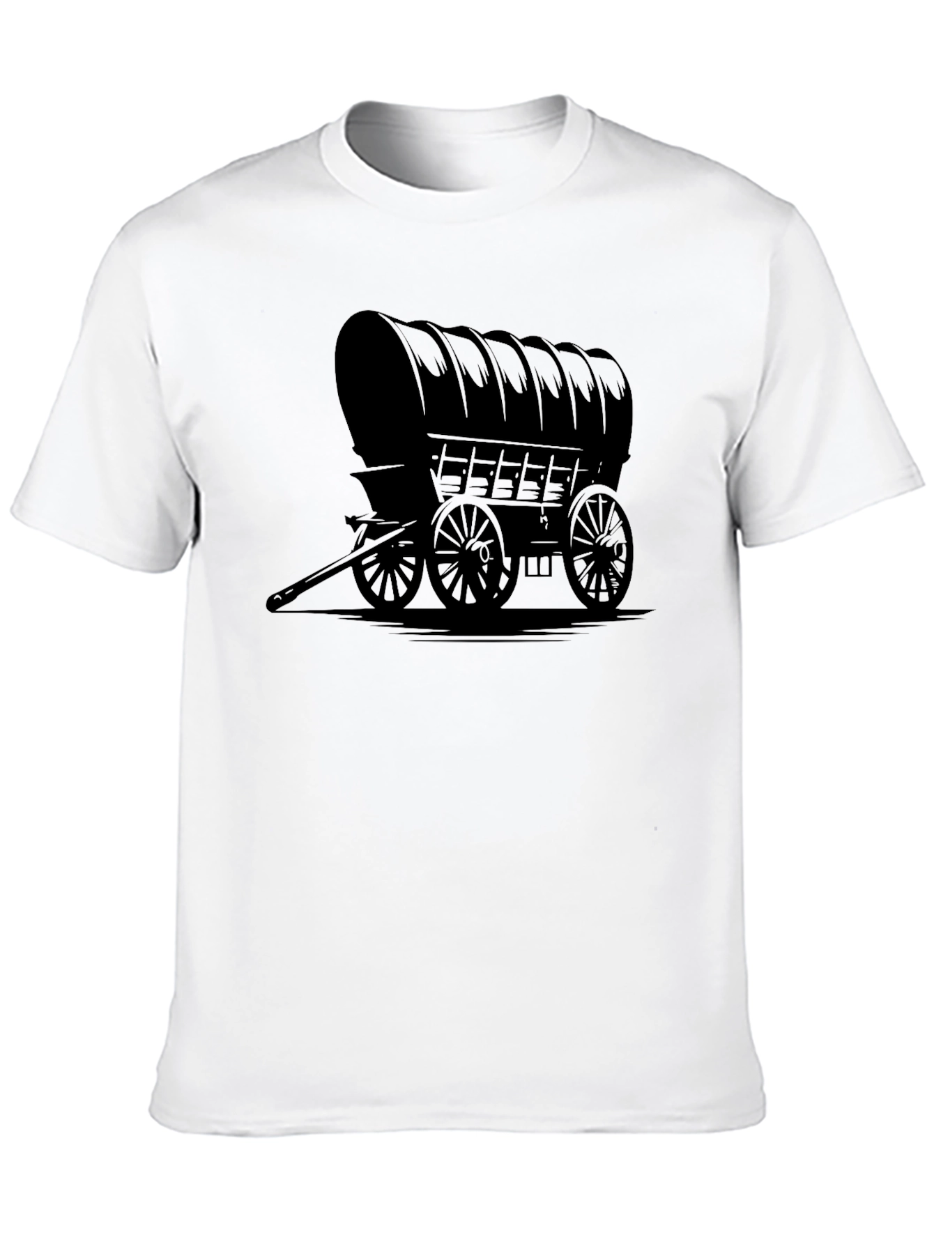 Covered Wagon Graphic Tee - Old West Style