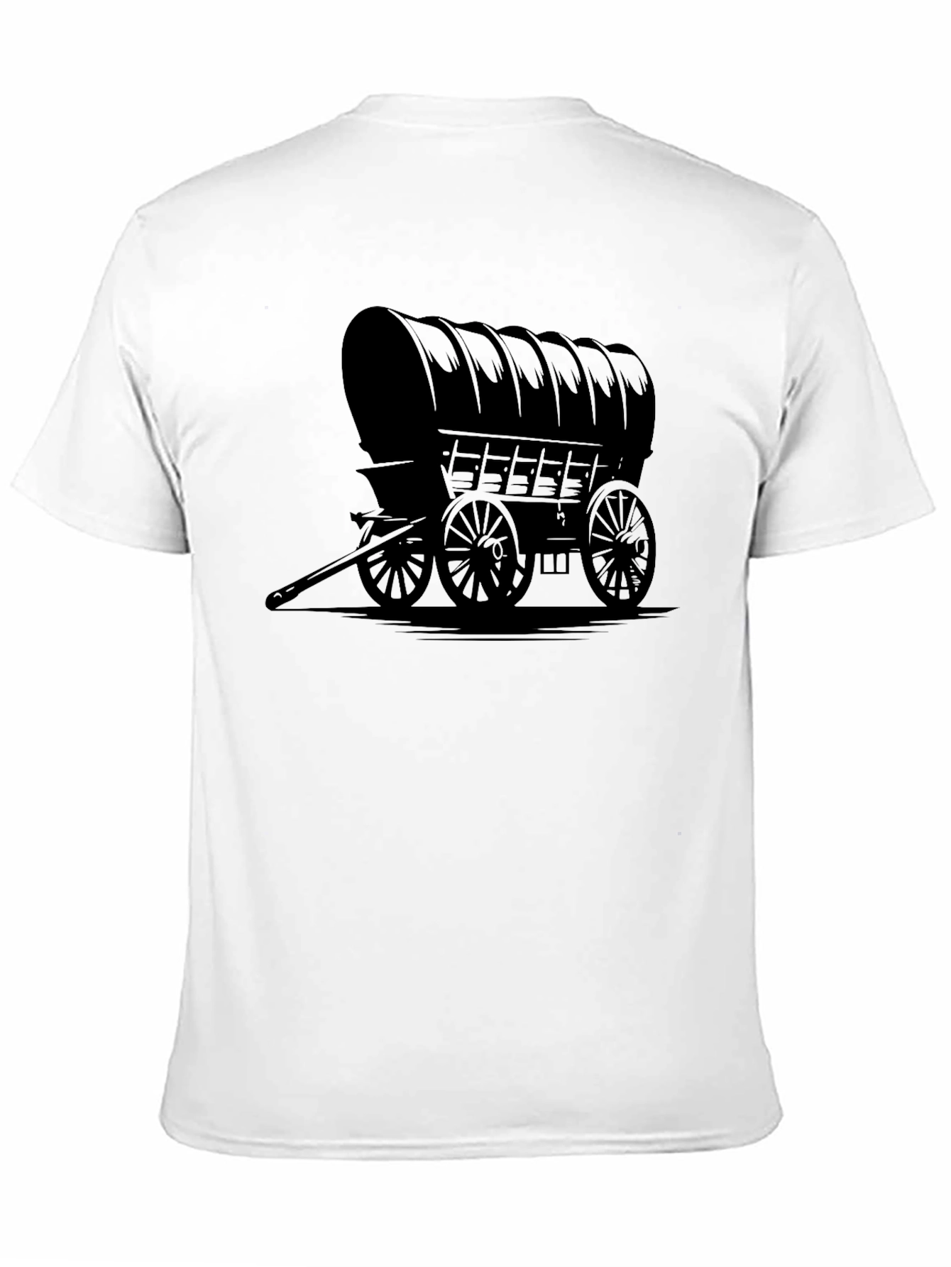Covered Wagon Graphic Tee - Old West Style