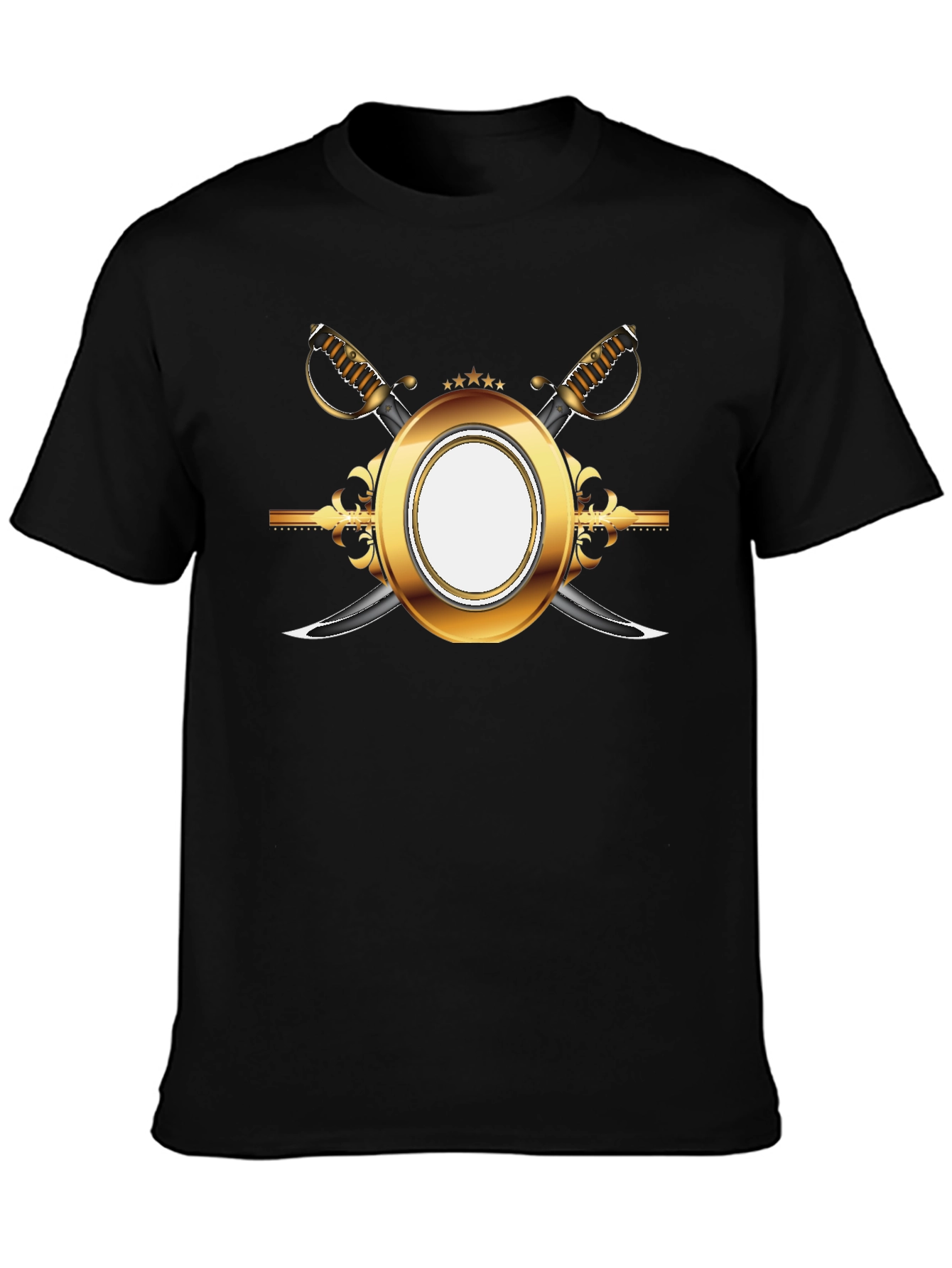 Gold Emblem Black T-Shirt