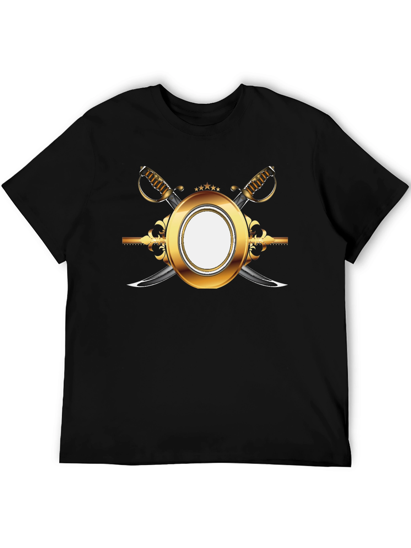 Gold Emblem Black T-Shirt