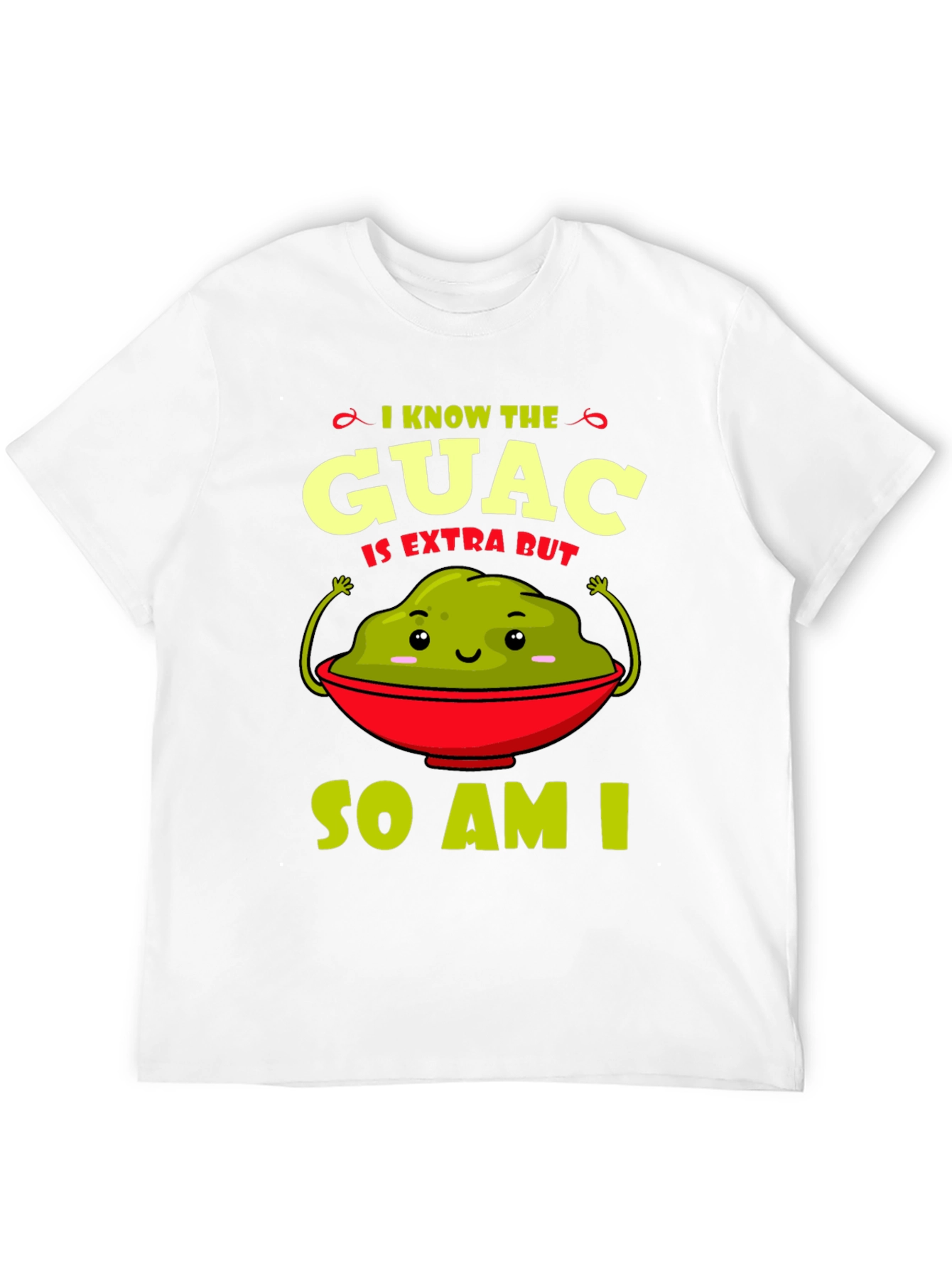 Guac Is Extra Graphic Tee - Funny Avocado T-Shirt