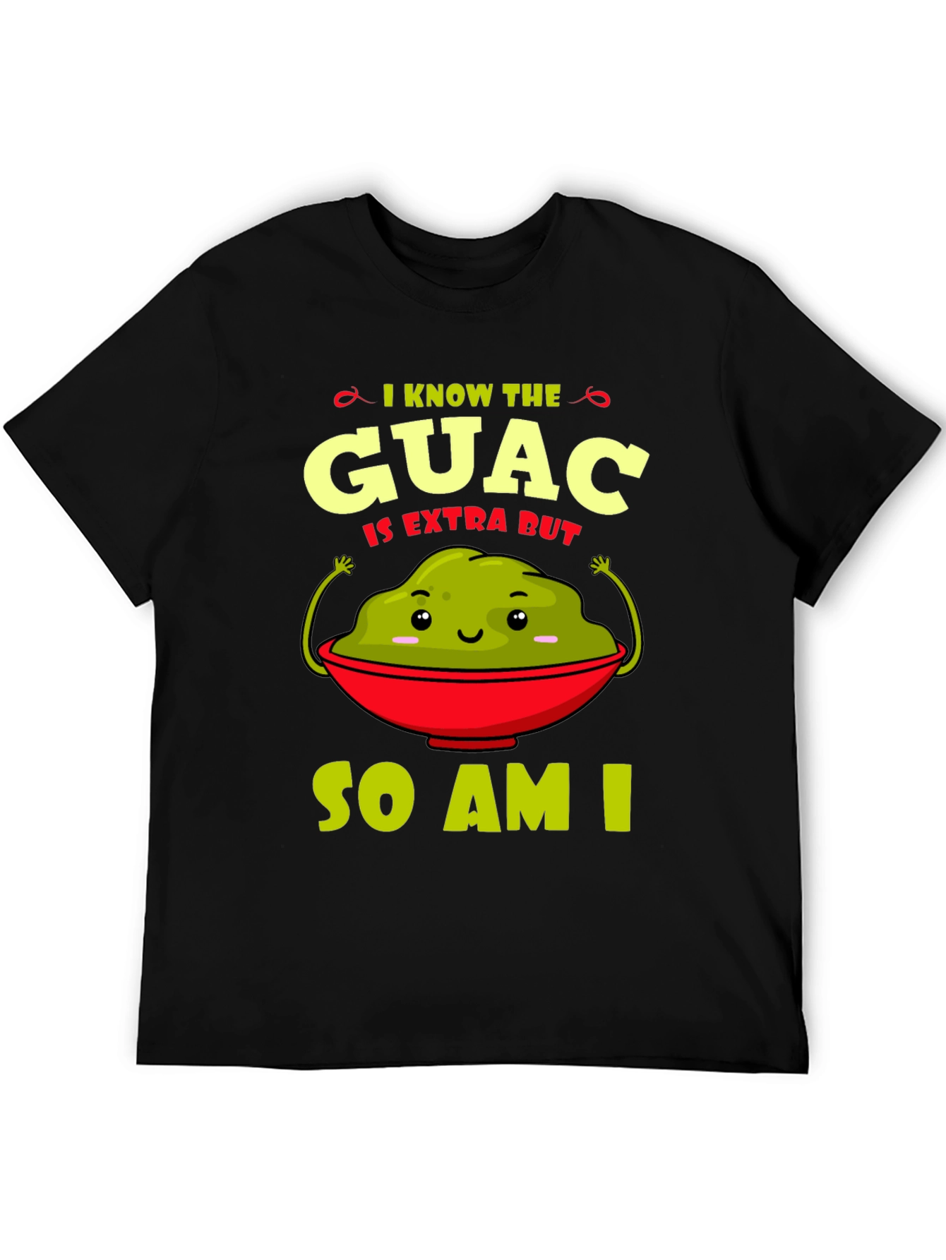 Guac Is Extra Graphic Tee - Funny Avocado T-Shirt
