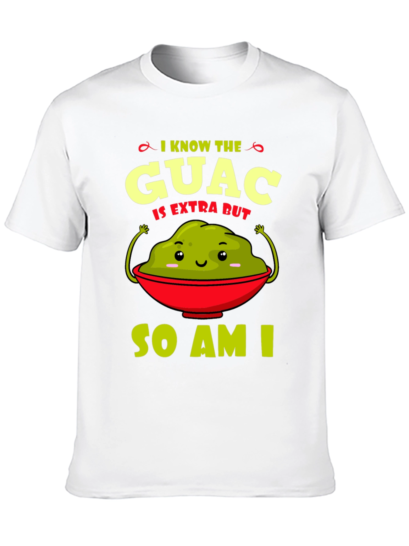 Guac Is Extra Graphic Tee - Funny Avocado T-Shirt