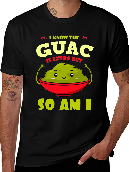 Guac Is Extra Graphic Tee - Funny Avocado T-Shirt