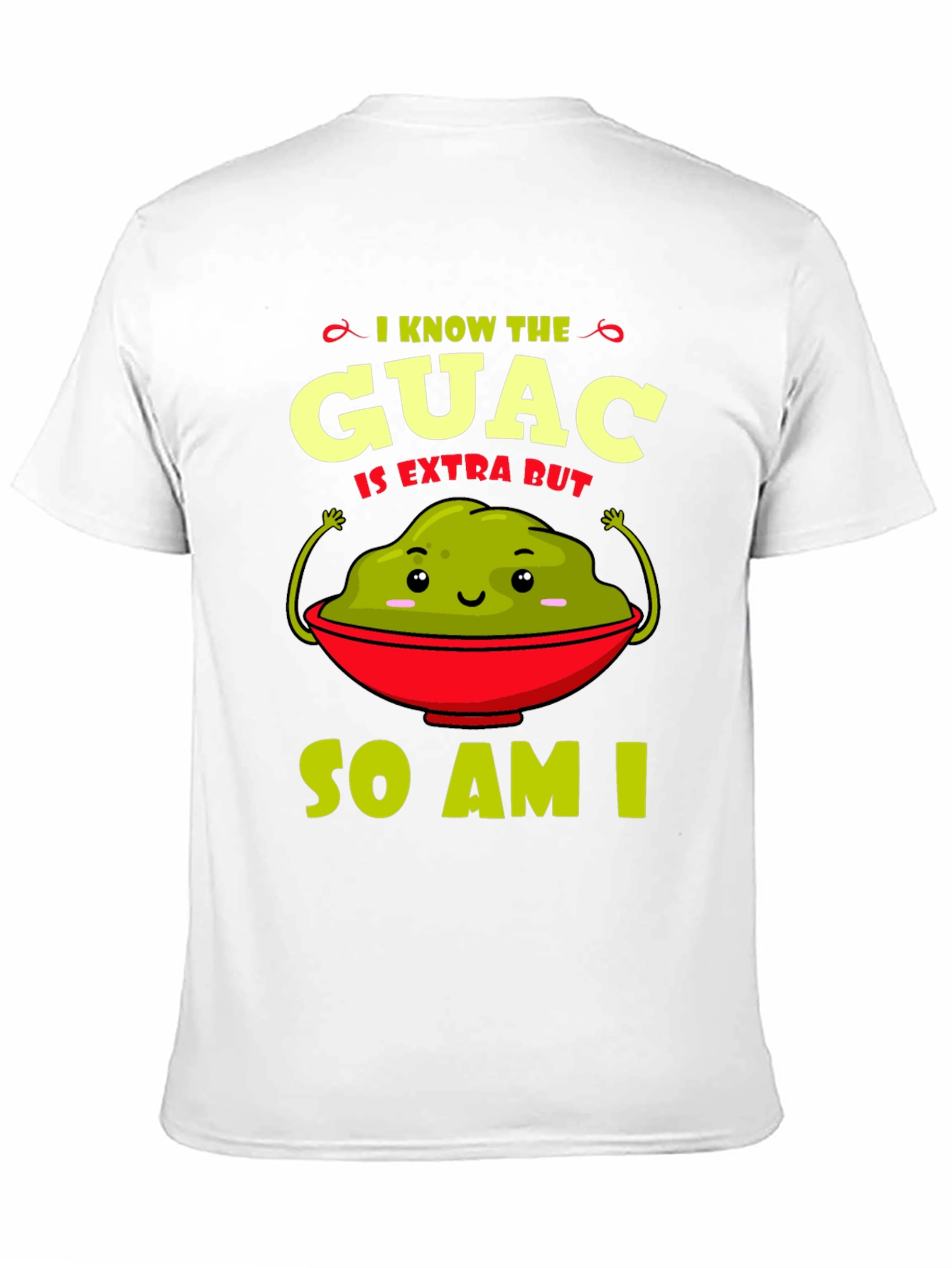 Guac Is Extra Graphic Tee - Funny Avocado T-Shirt