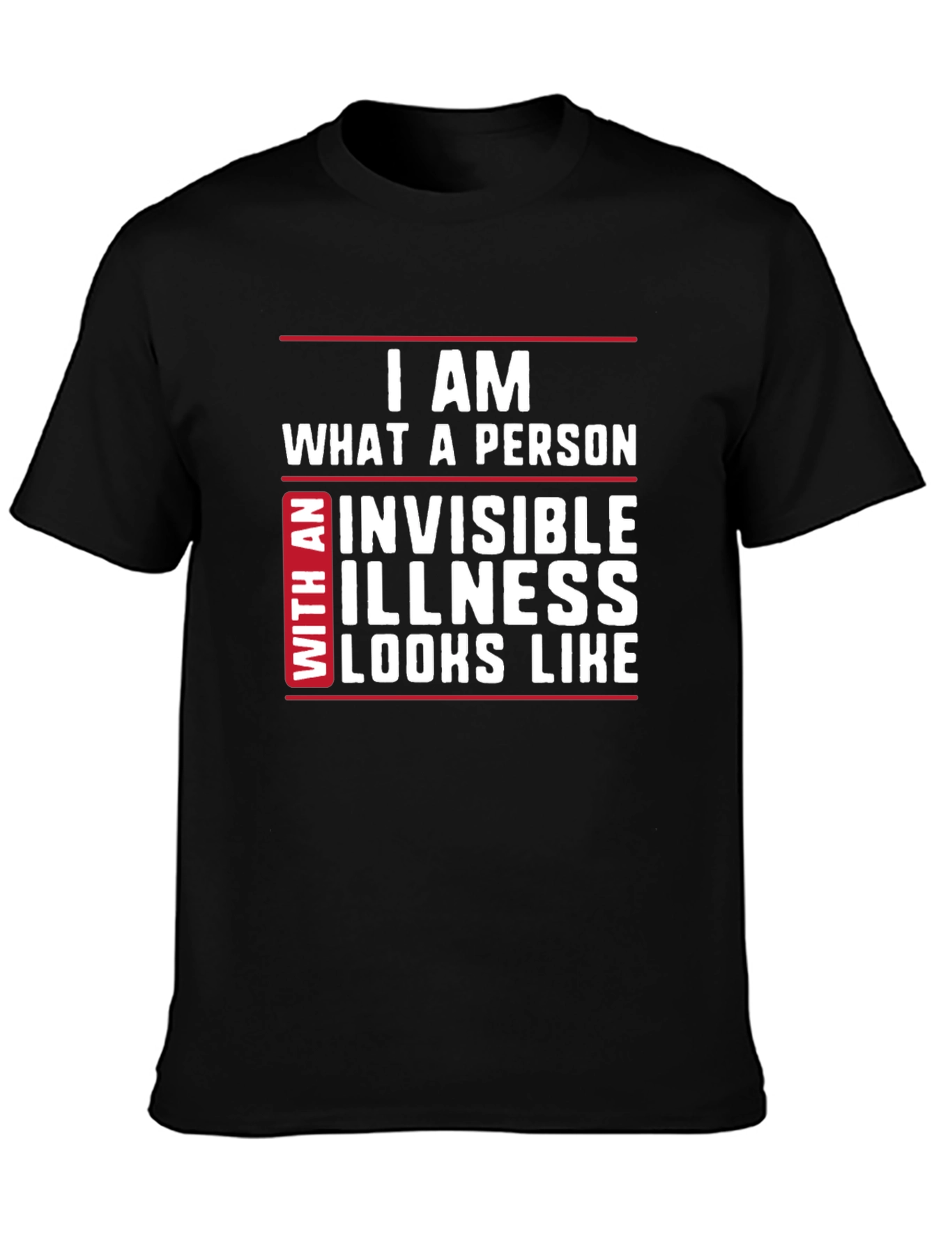 Invisible Illness Awareness T-Shirt - Black