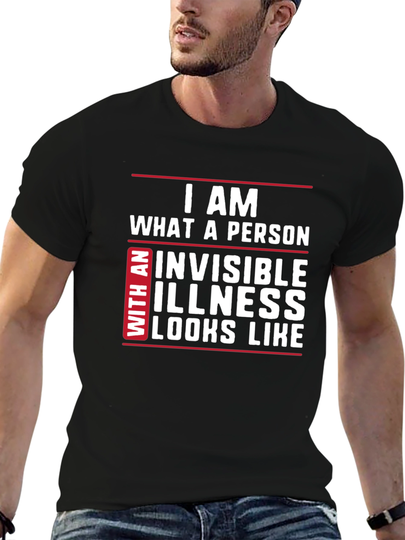 Invisible Illness Awareness T-Shirt - Black