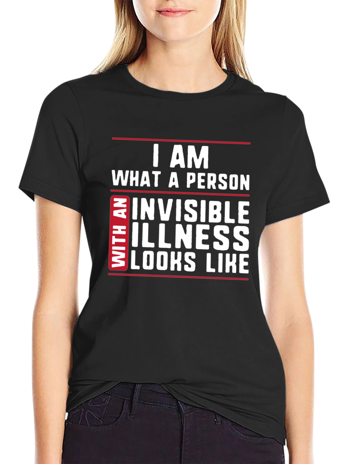 Invisible Illness Awareness T-Shirt - Black