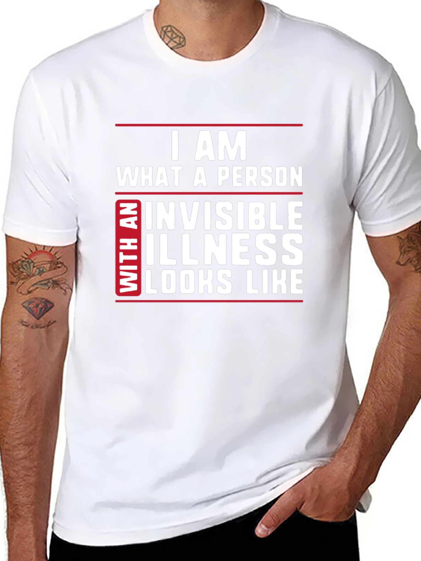 Invisible Illness Awareness T-Shirt - Black