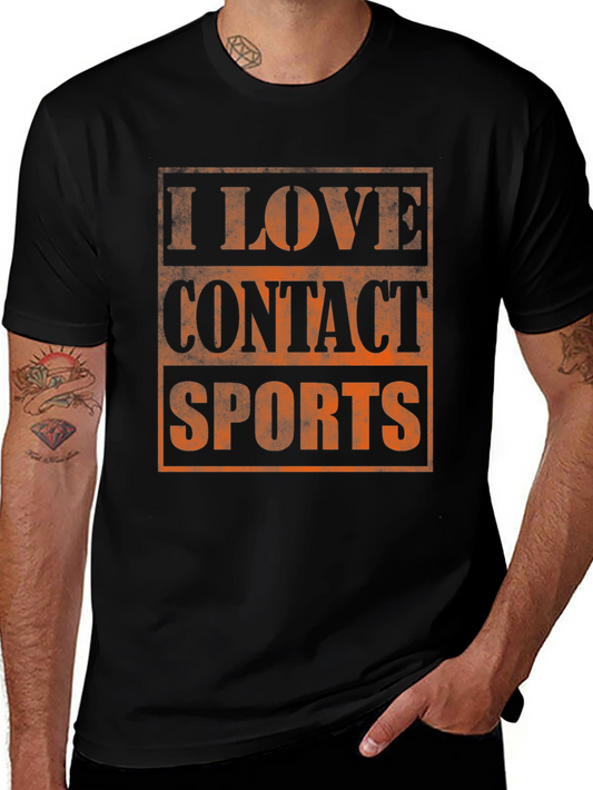 I Love Contact Sports Graphic T-Shirt