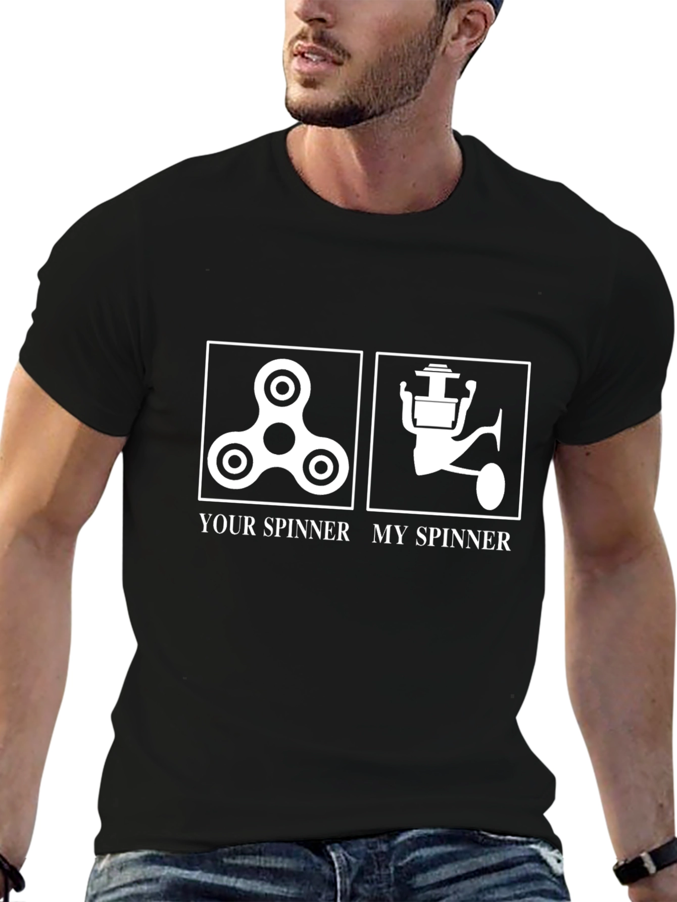 Your Spinner My Spinner Fishing T-Shirt