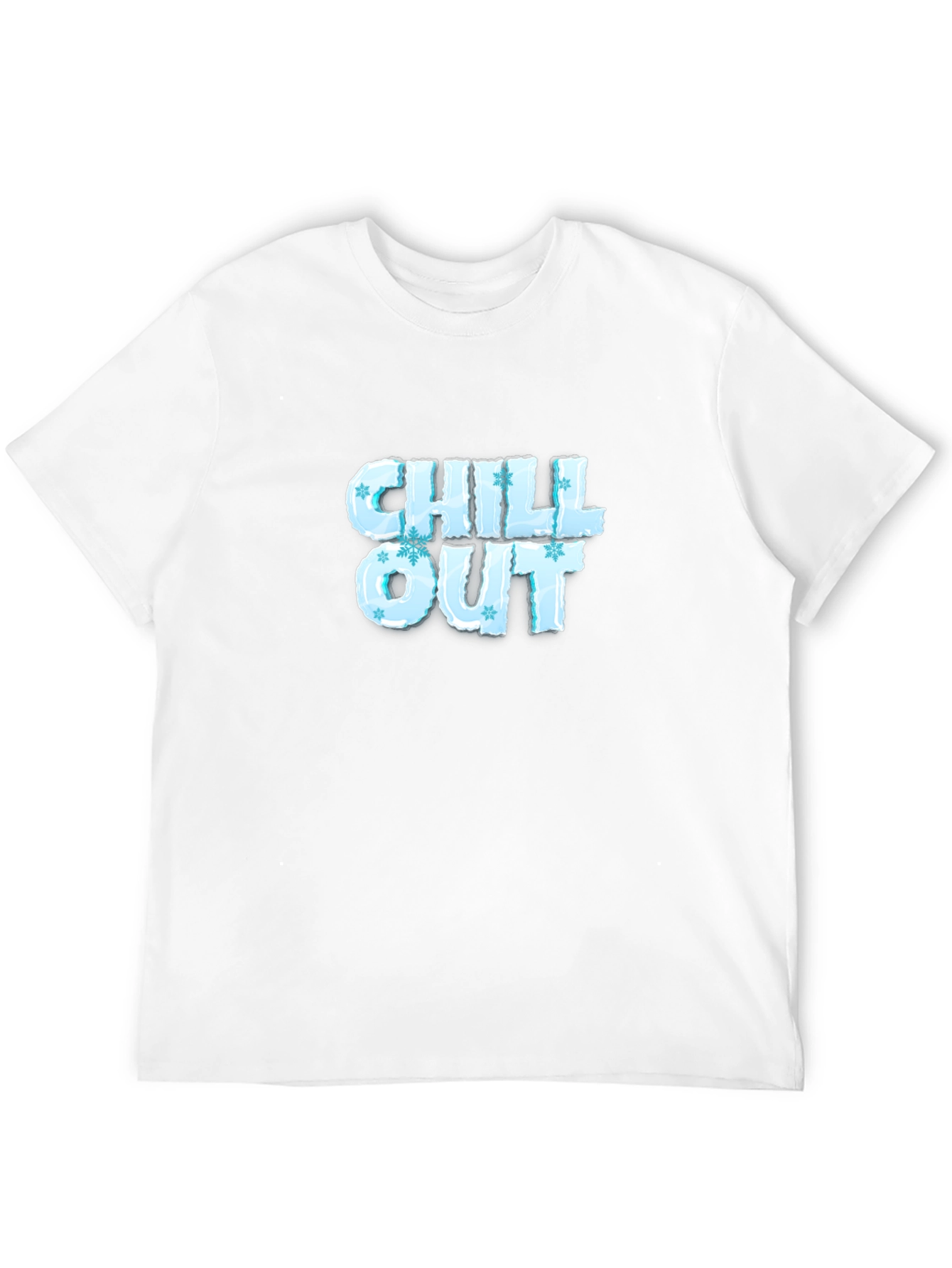Chill Out Ice Lettering Black T-Shirt
