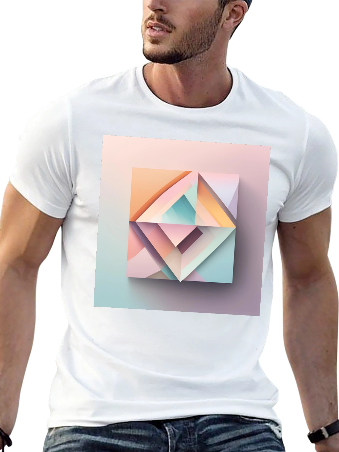 Geometric Abstract Art Graphic Tee