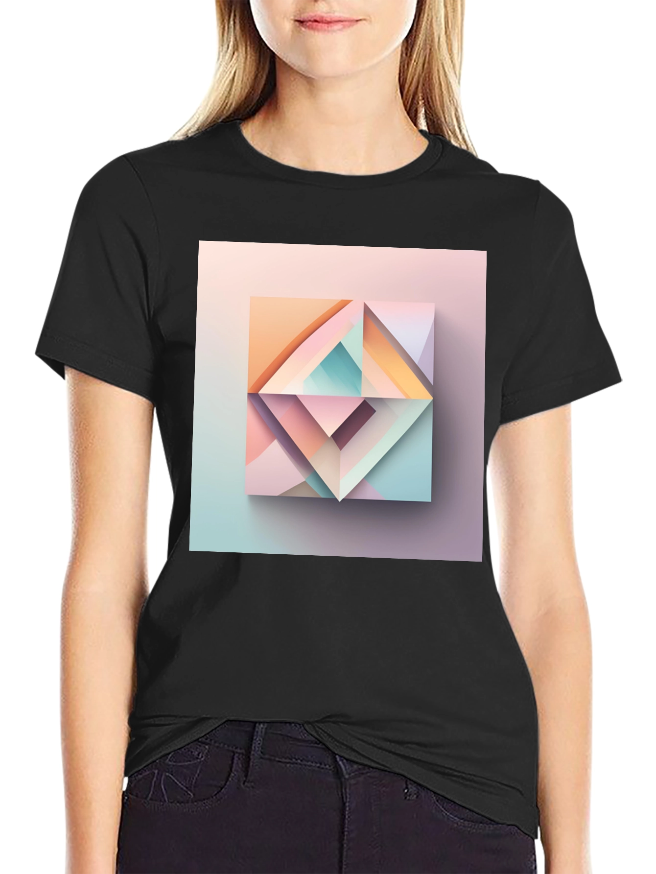 Geometric Abstract Art Graphic Tee